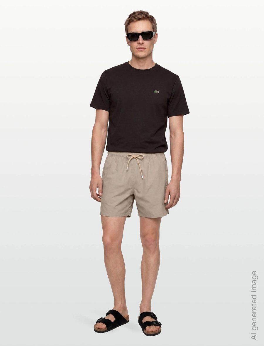 Lacoste - 1HT1 Men's tee-shirt - short-sleeved t-shirts - brown - 0