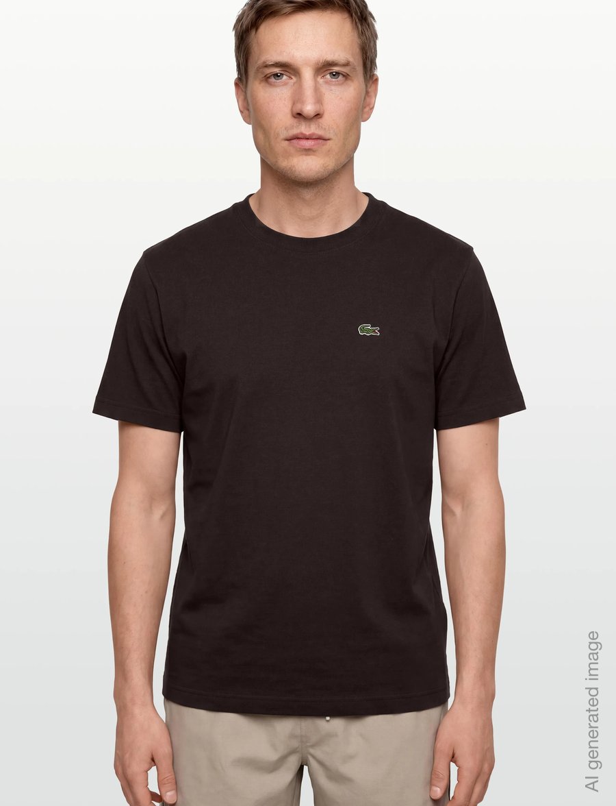 Lacoste - 1HT1 Men's tee-shirt - short-sleeved t-shirts - brown - 3