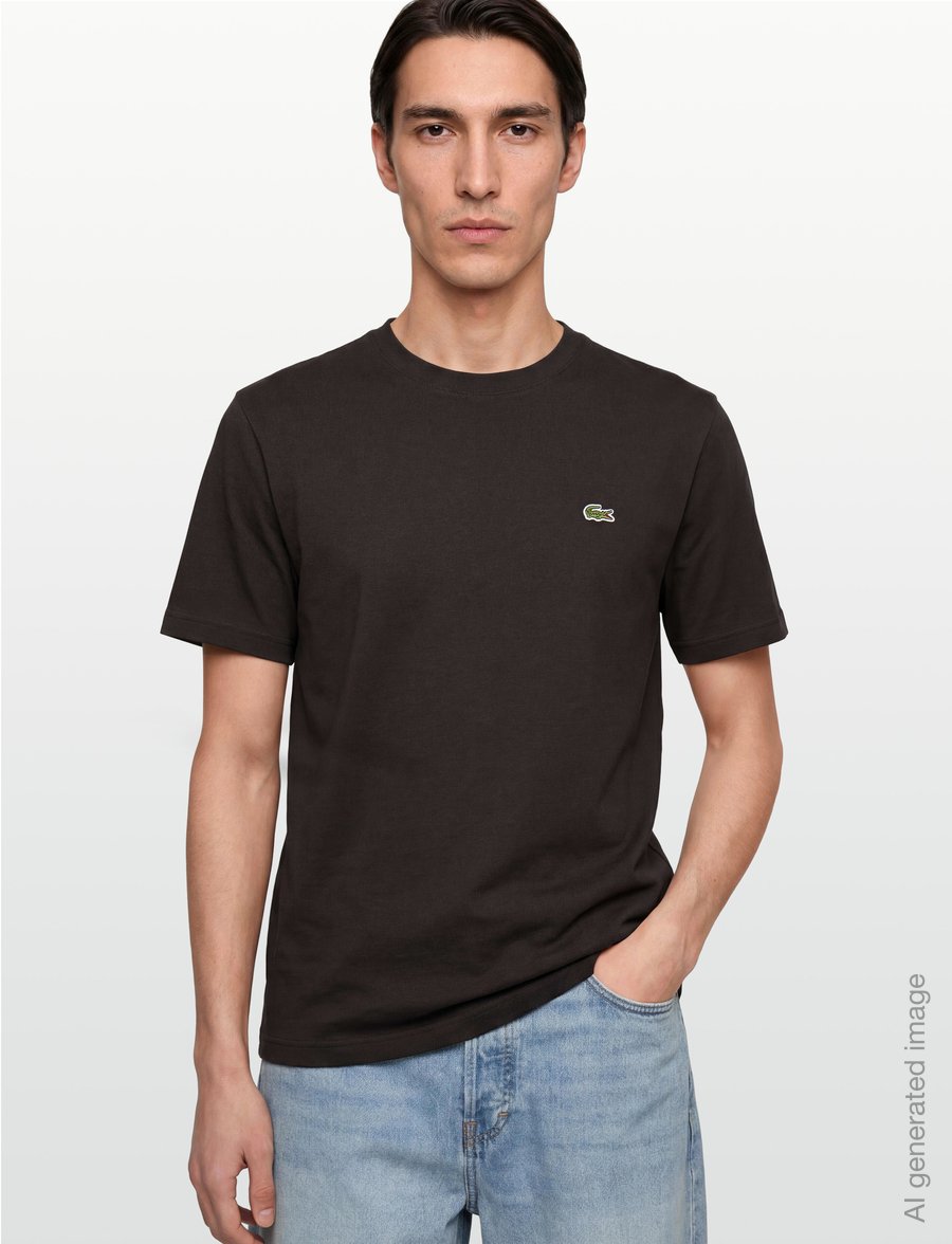 Lacoste - 1HT1 Men's tee-shirt - short-sleeved t-shirts - buffalo - 4