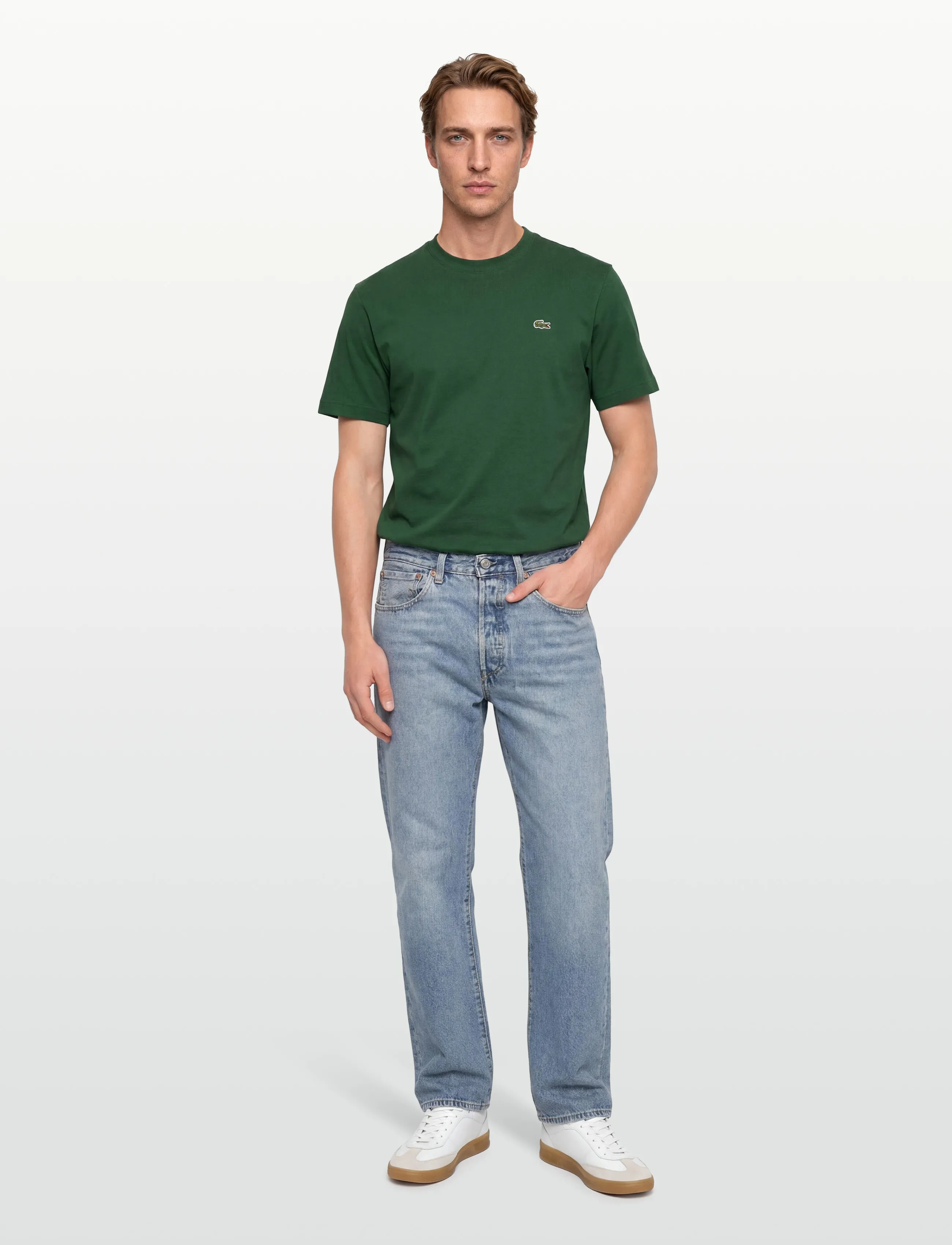 Lacoste 1Ht1 Men's Tee-Shirt, M, T-shirts, Grün - Short-sleeved, Männerswear