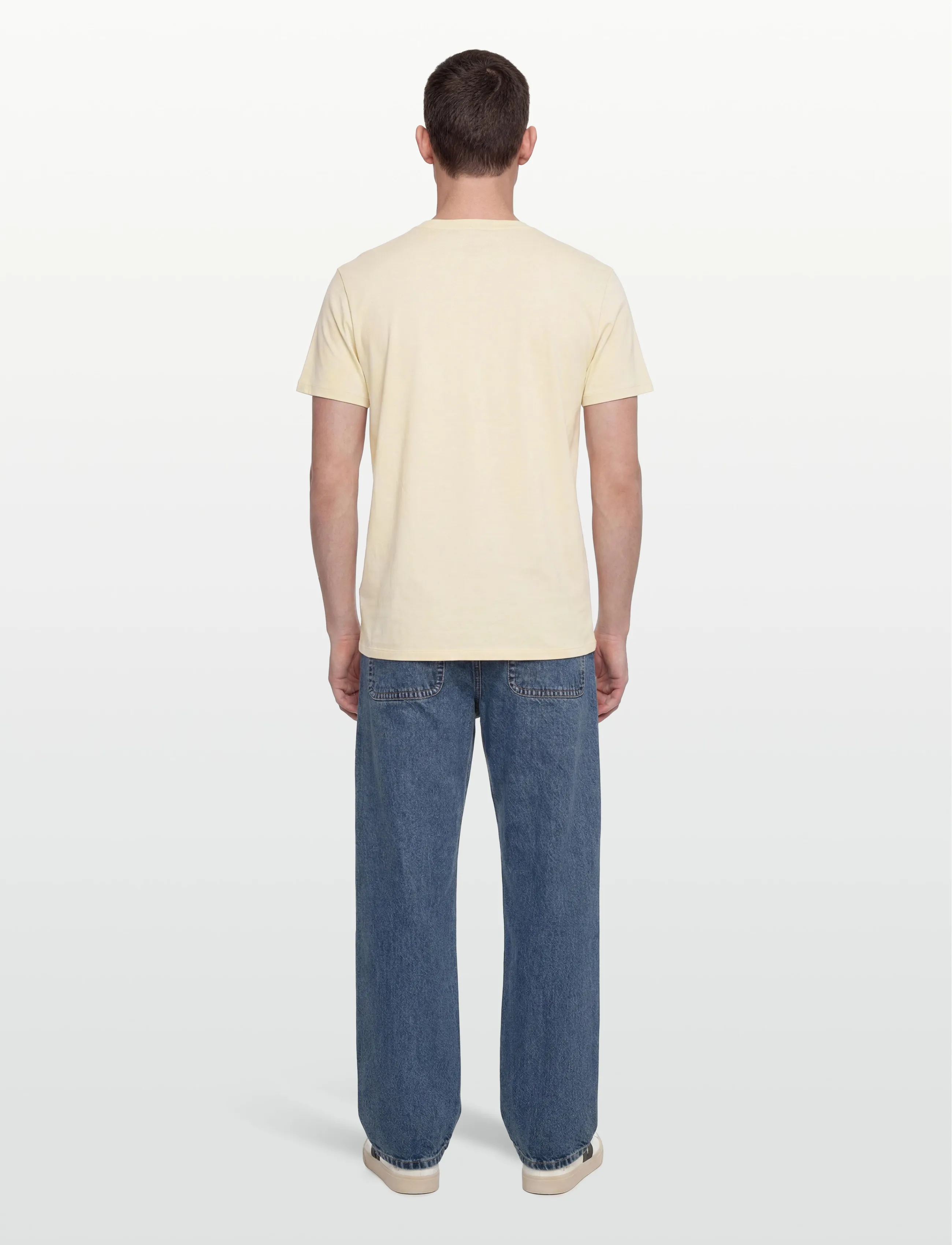 Lacoste - 1HT1 Men's tee-shirt - short-sleeved t-shirts - naturel clair - 4