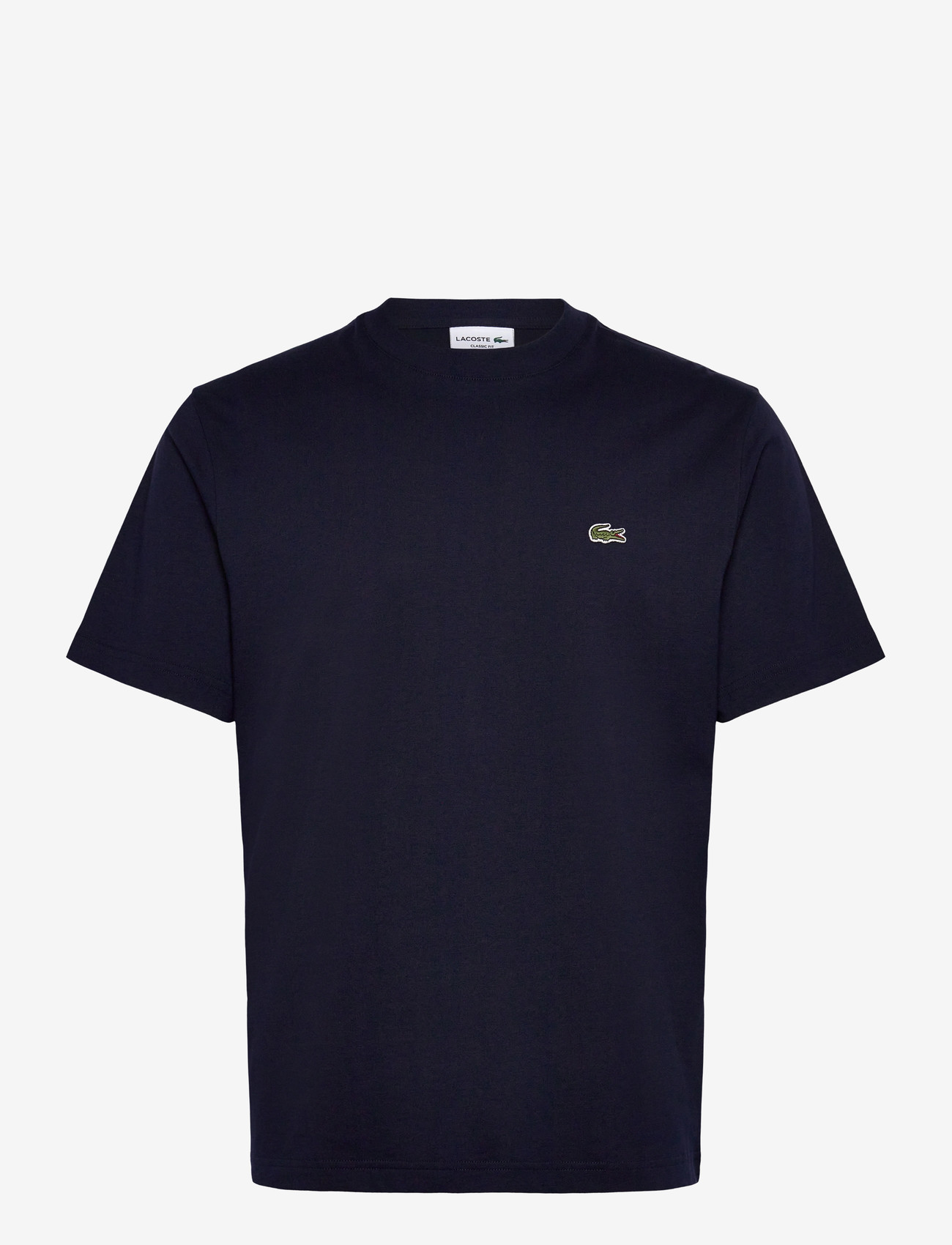Lacoste - Cotton T-Shirt - kortärmade t-shirts - navy blue - 0