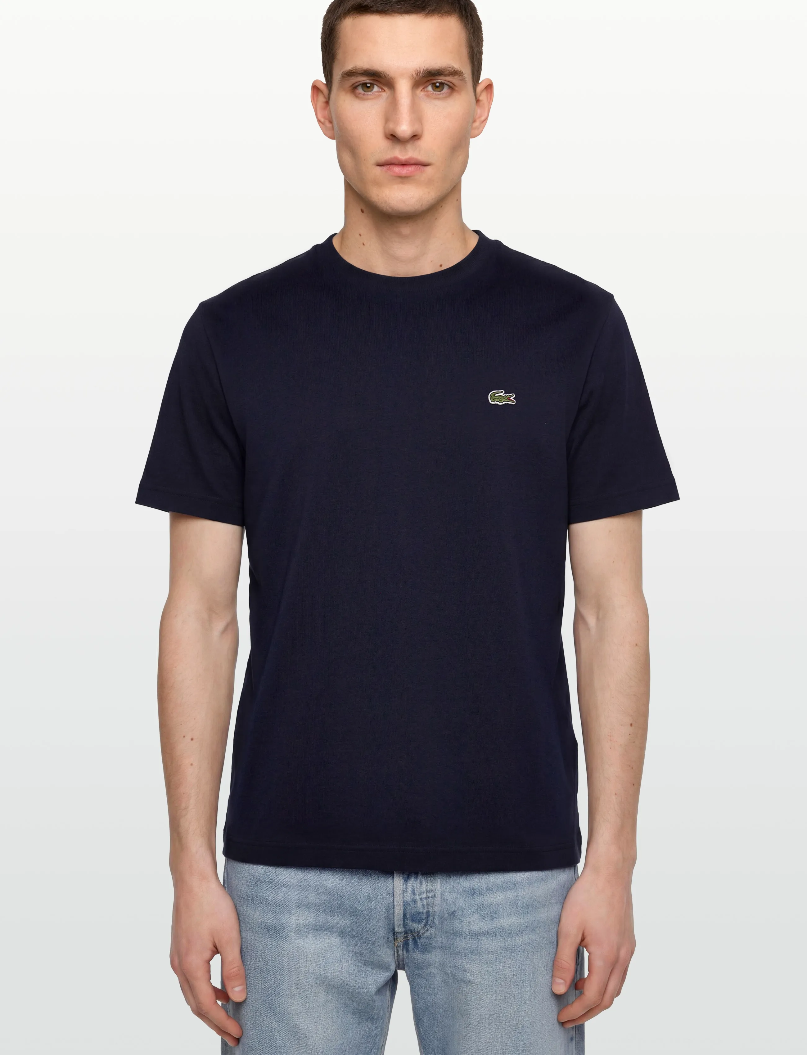Lacoste - 1HT1 Men's tee-shirt - kortärmade t-shirts - navy blue - 3