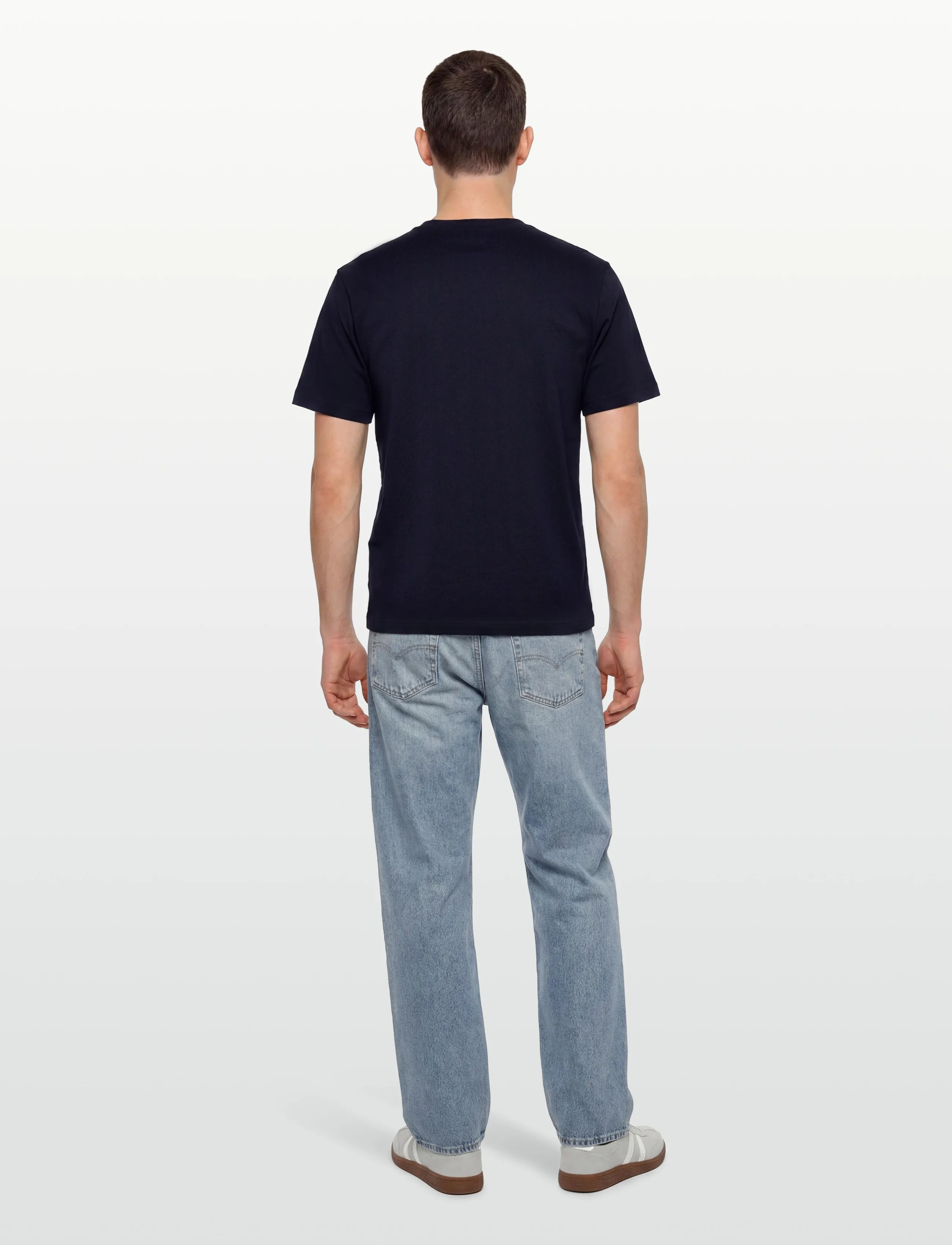 Lacoste - 1HT1 Men's tee-shirt - kortärmade t-shirts - navy blue - 4