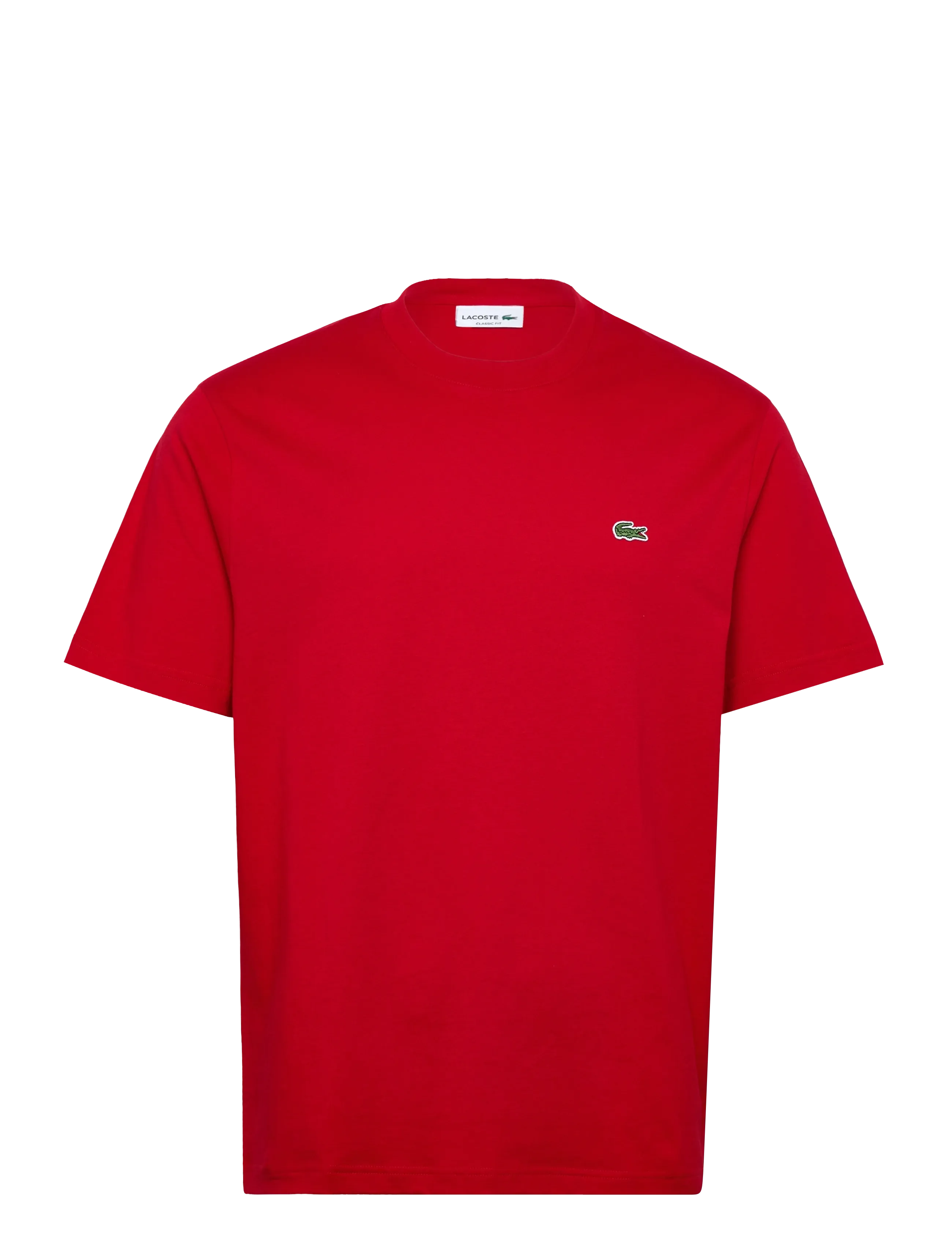 Lacoste Cotton T-Shirt - Marškinėliai - RED / red