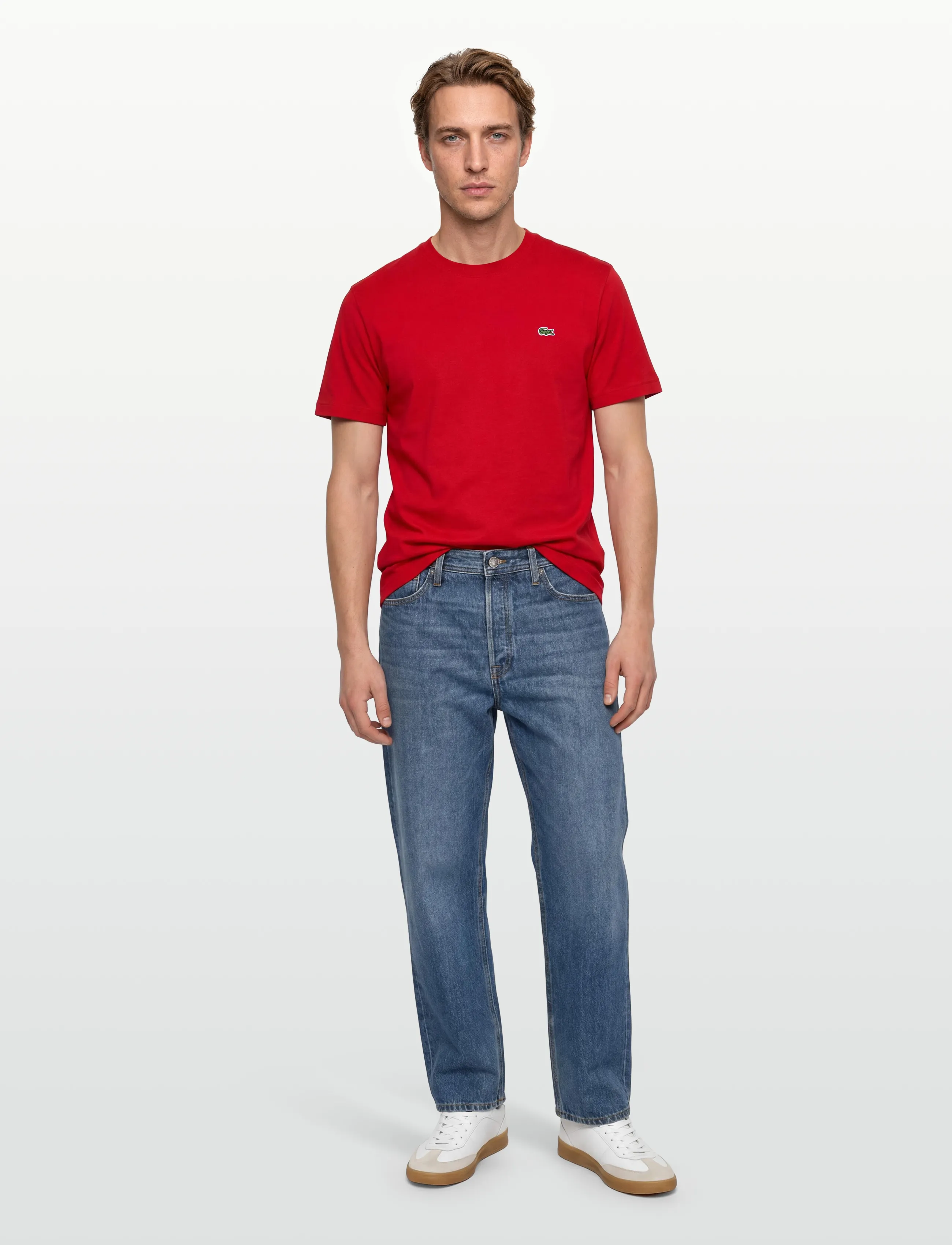 Lacoste 1Ht1 Men's Tee-Shirt, M, T-shirts, Rot - Short-sleeved, Männerswear
