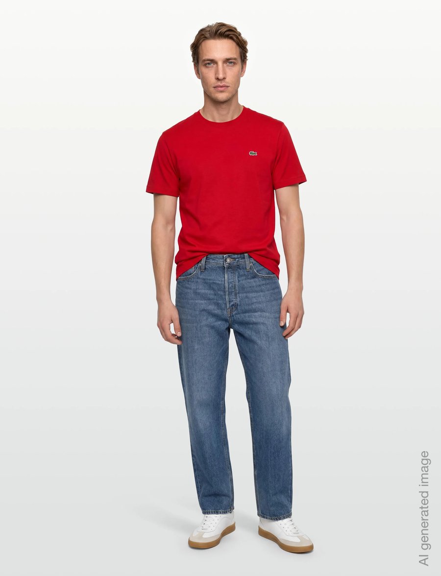 Lacoste - 1HT1 Men's tee-shirt - kurzärmelige t-shirts - red - 0