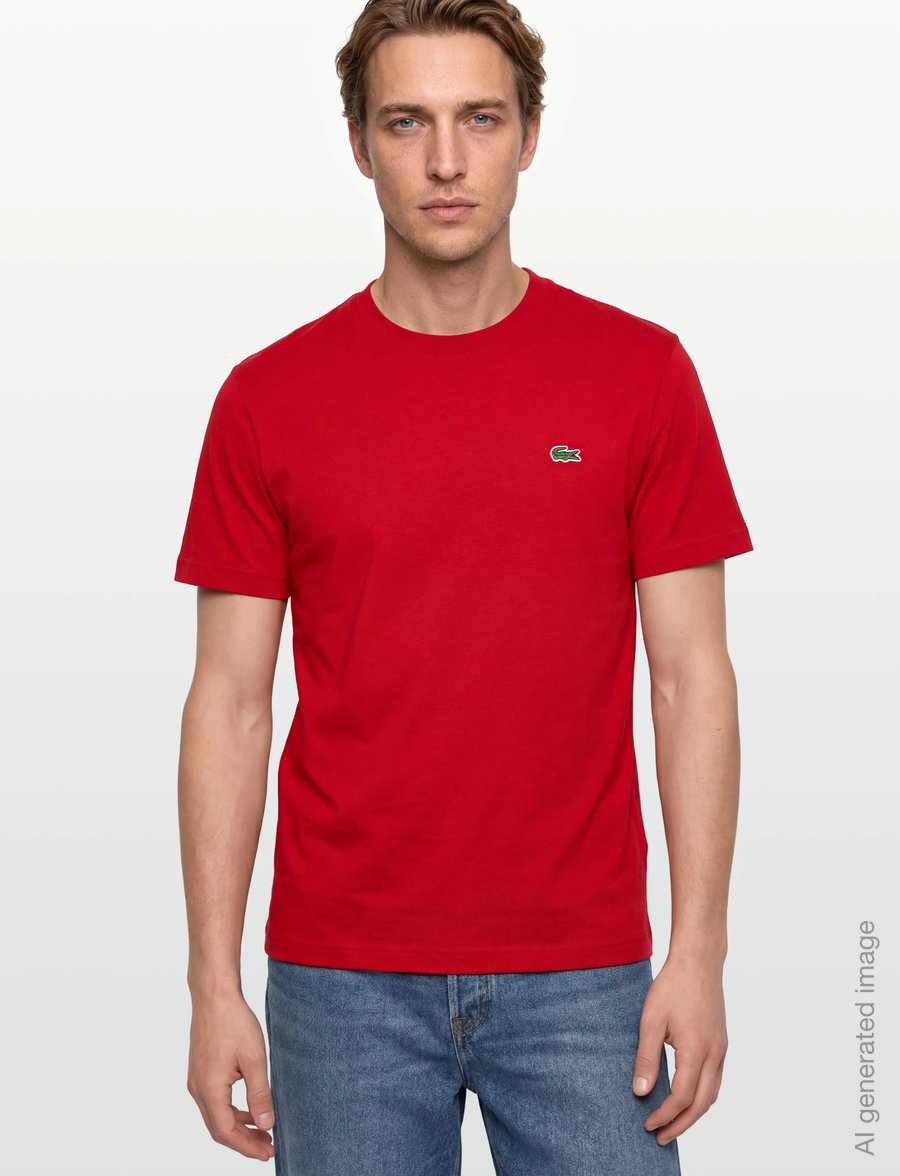 Lacoste - 1HT1 Men's tee-shirt - kurzärmelige t-shirts - red - 3