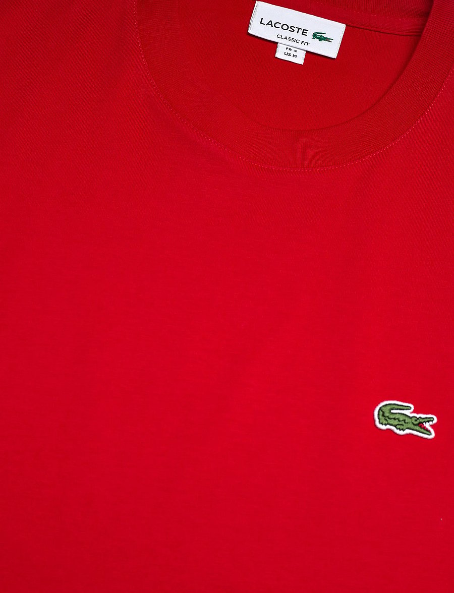 Lacoste - 1HT1 Men's tee-shirt - kurzärmelige t-shirts - red - 5