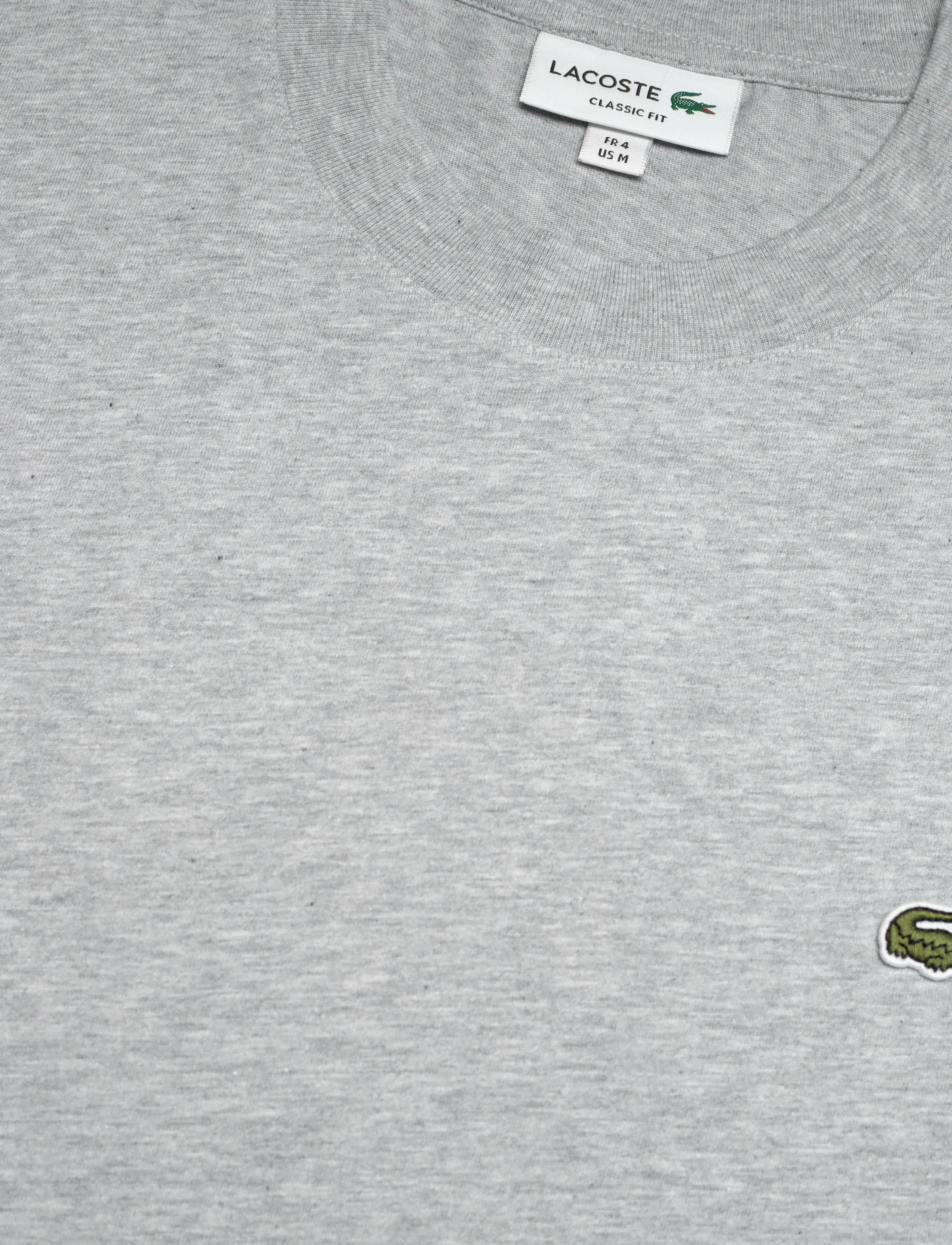 Lacoste - 1HT1 Men's tee-shirt - short-sleeved t-shirts - silver chine - 2