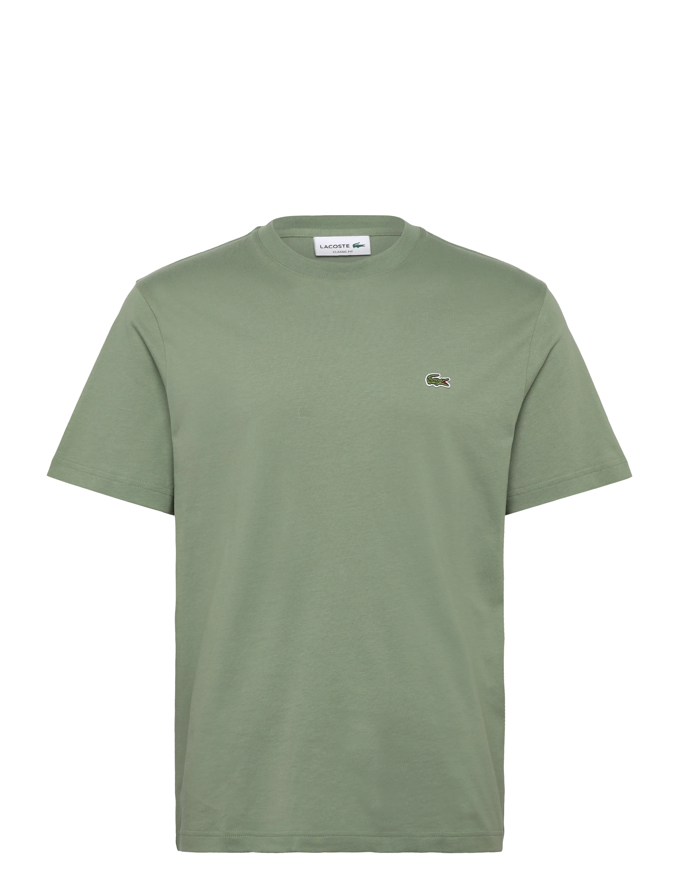 Lacoste Cotton T-Shirt - T-Shirts - THYME / green