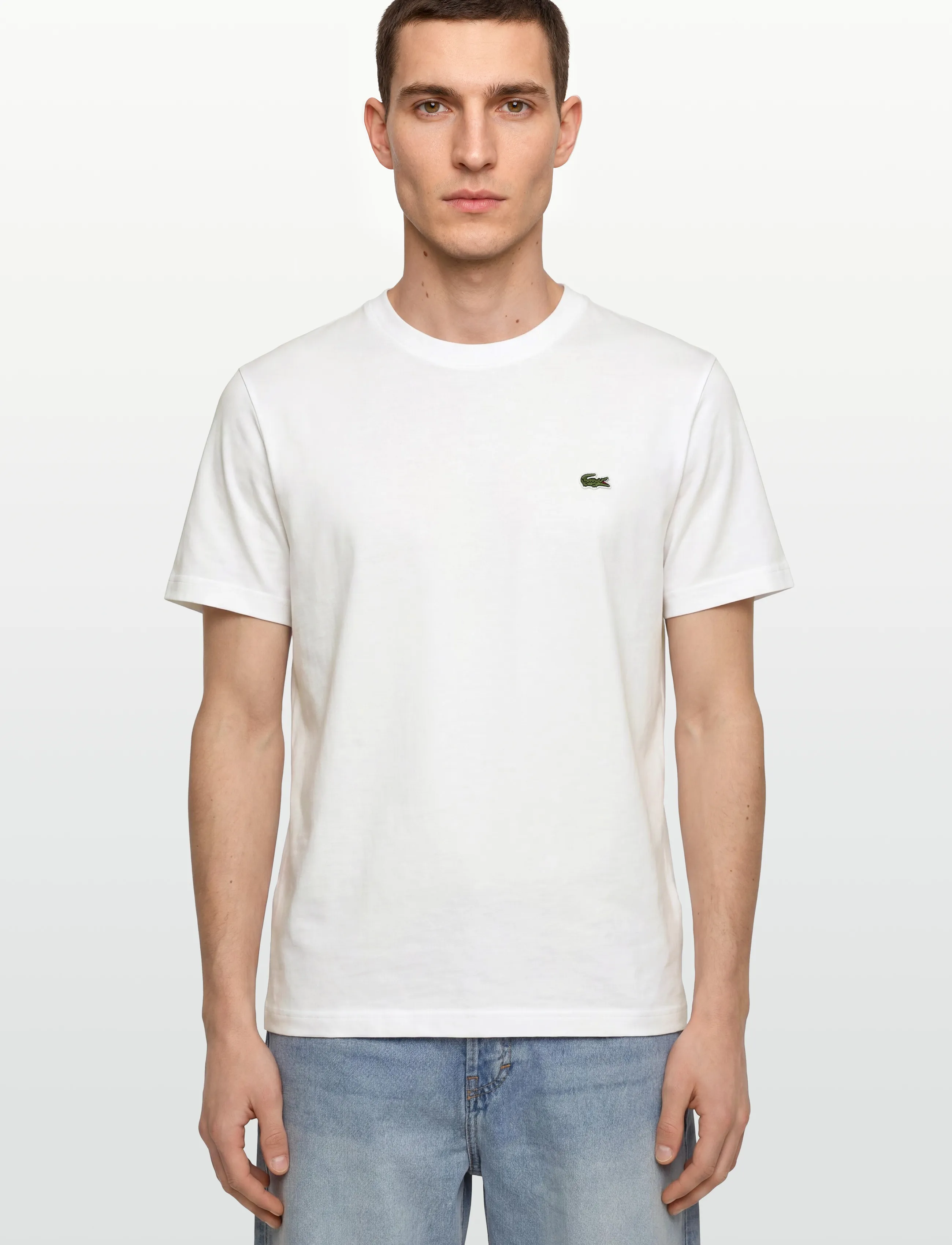 Lacoste - 1HT1 Men's tee-shirt - kurzärmelige t-shirts - white - 3