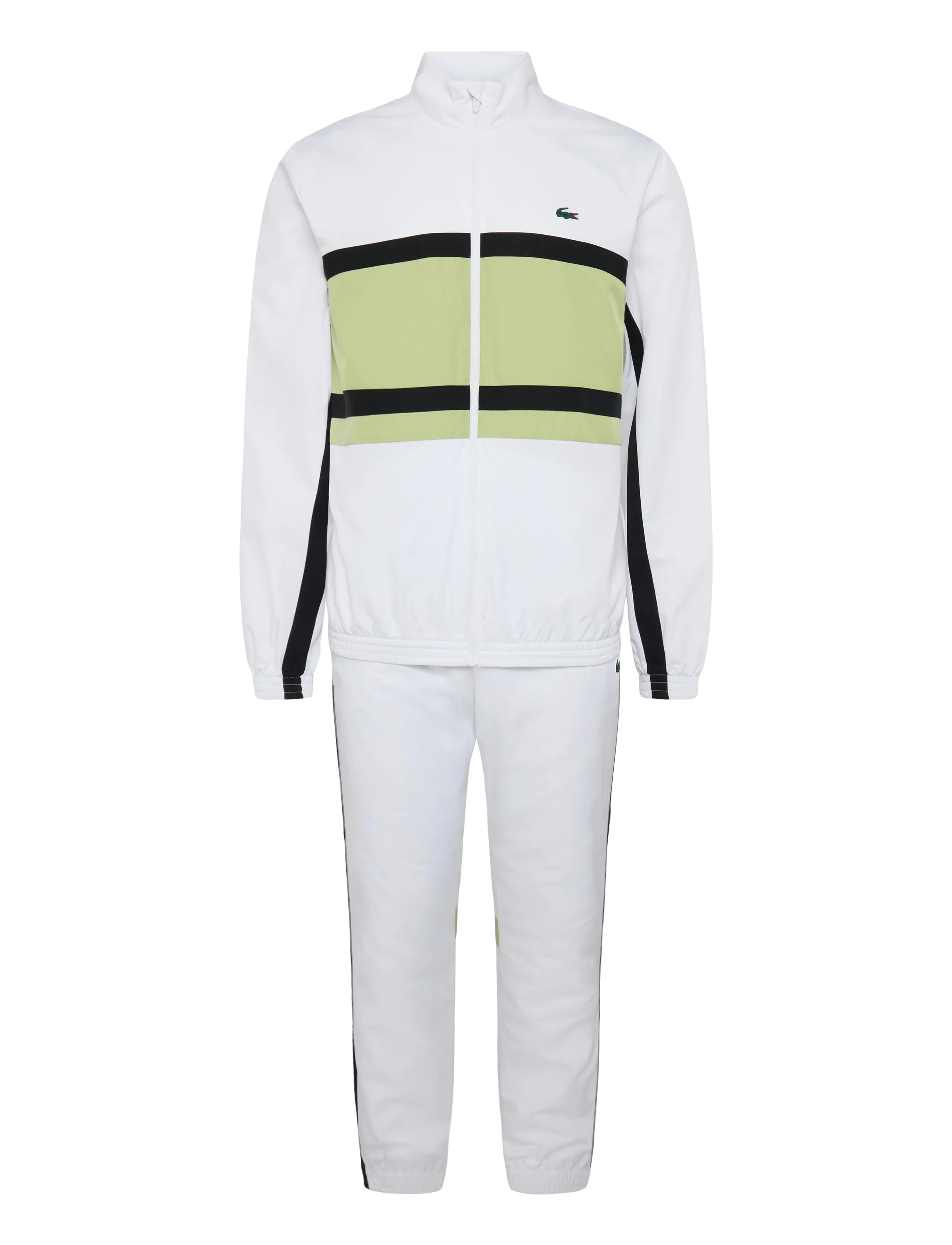 Lacoste 1HW1 Men's tracksuit - Tøj - WHITE/BIRCH / white
