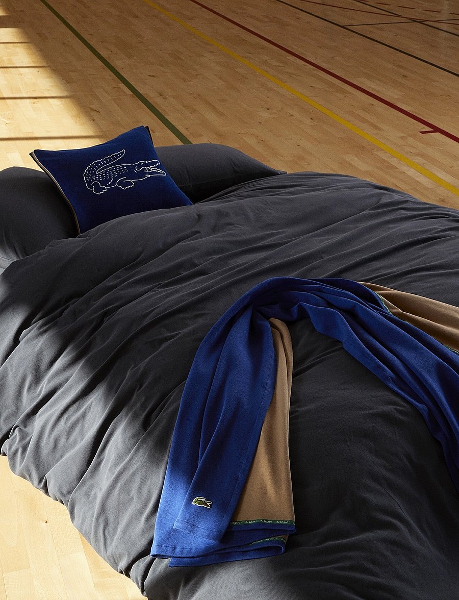 Lacoste Home - LPIQUE9 Duvet cover - bettbezüge - bitume - 0