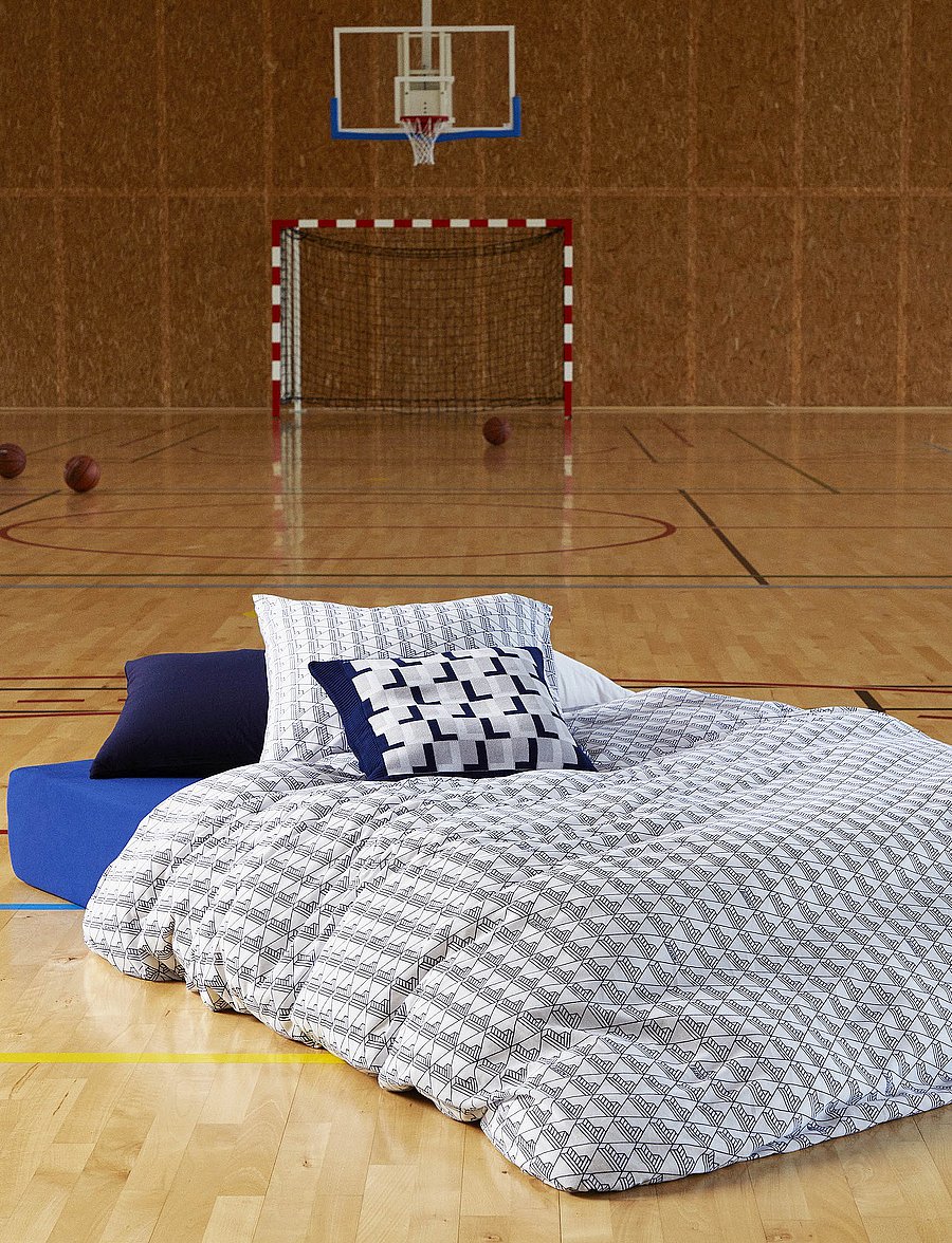 Lacoste Home - LMONOGRA Duvet cover - bettbezüge - marine - 0