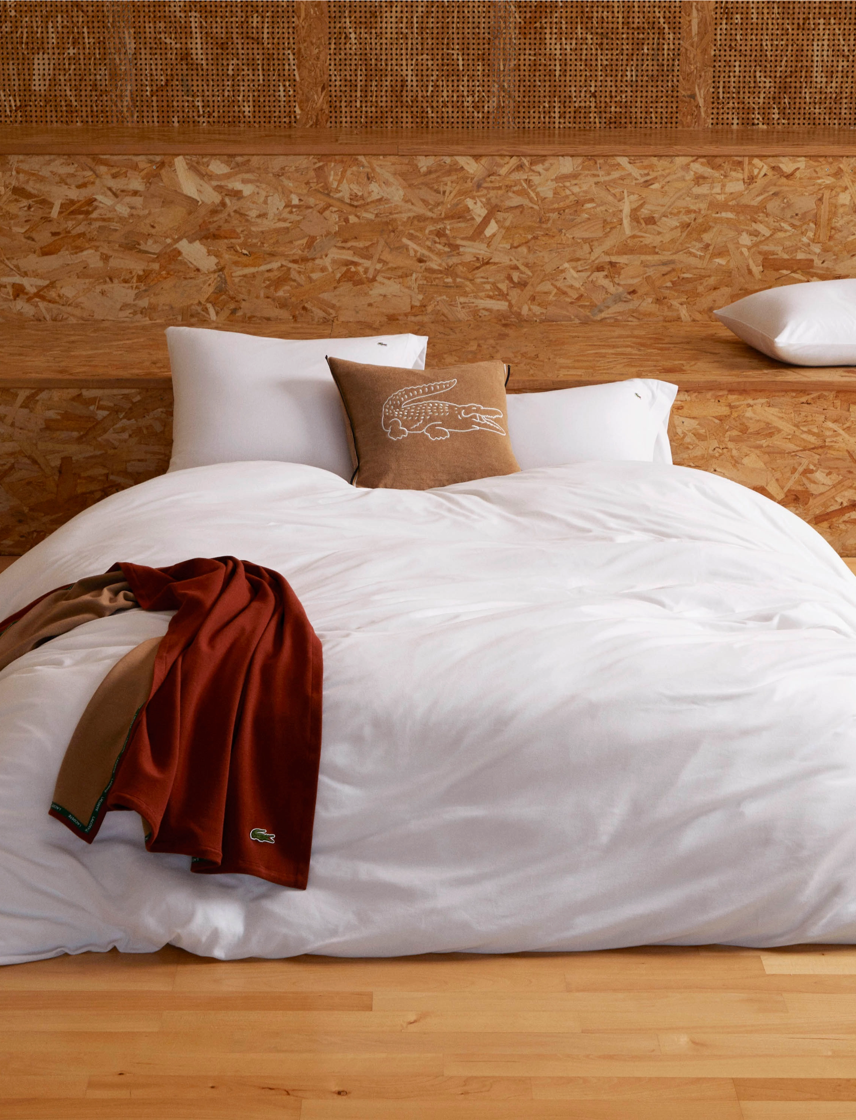 Lacoste Home Lpique10 Duvet Cover, 200X200 cm, Bedtextiles, Weiß - Covers, Homeware