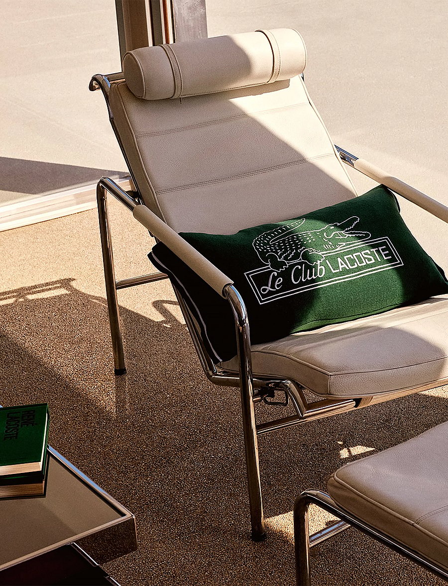 Lacoste Home - LLECLUB Cushion cover - padjakatted - vert - 5