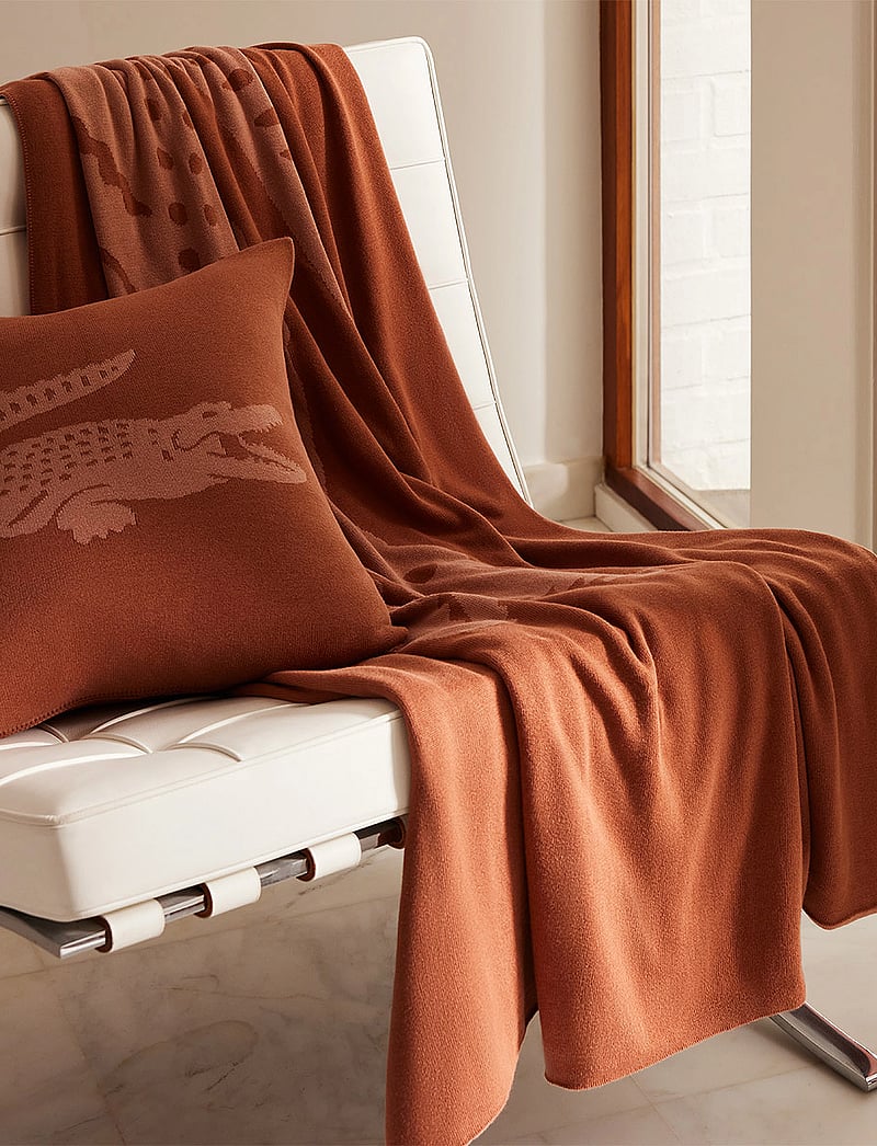 Lacoste Home - LREFLET Cushion cover - kissenbezüge - daim - 0