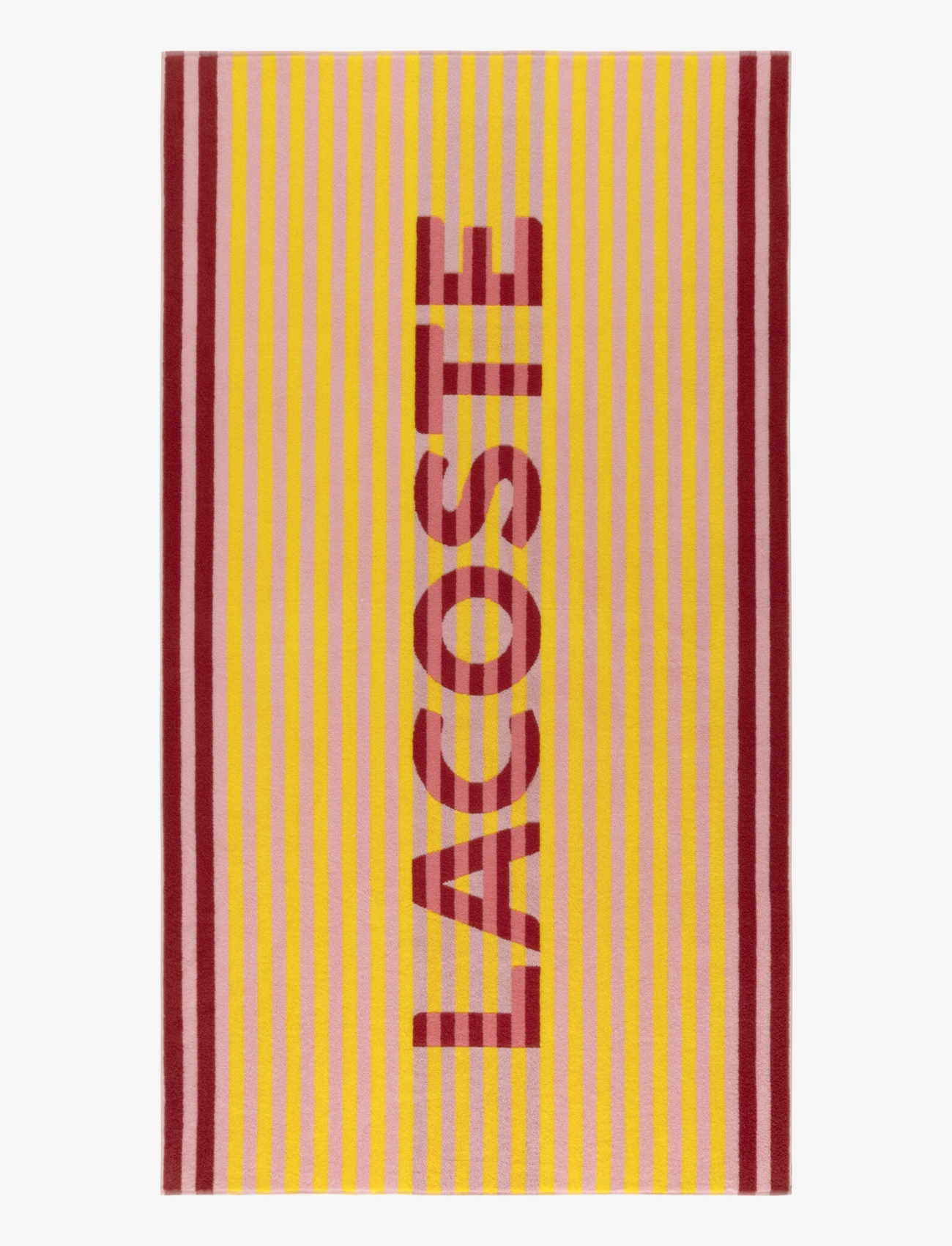 Lacoste Home LMASTER Beach towel - Deals - CITRON / yellow