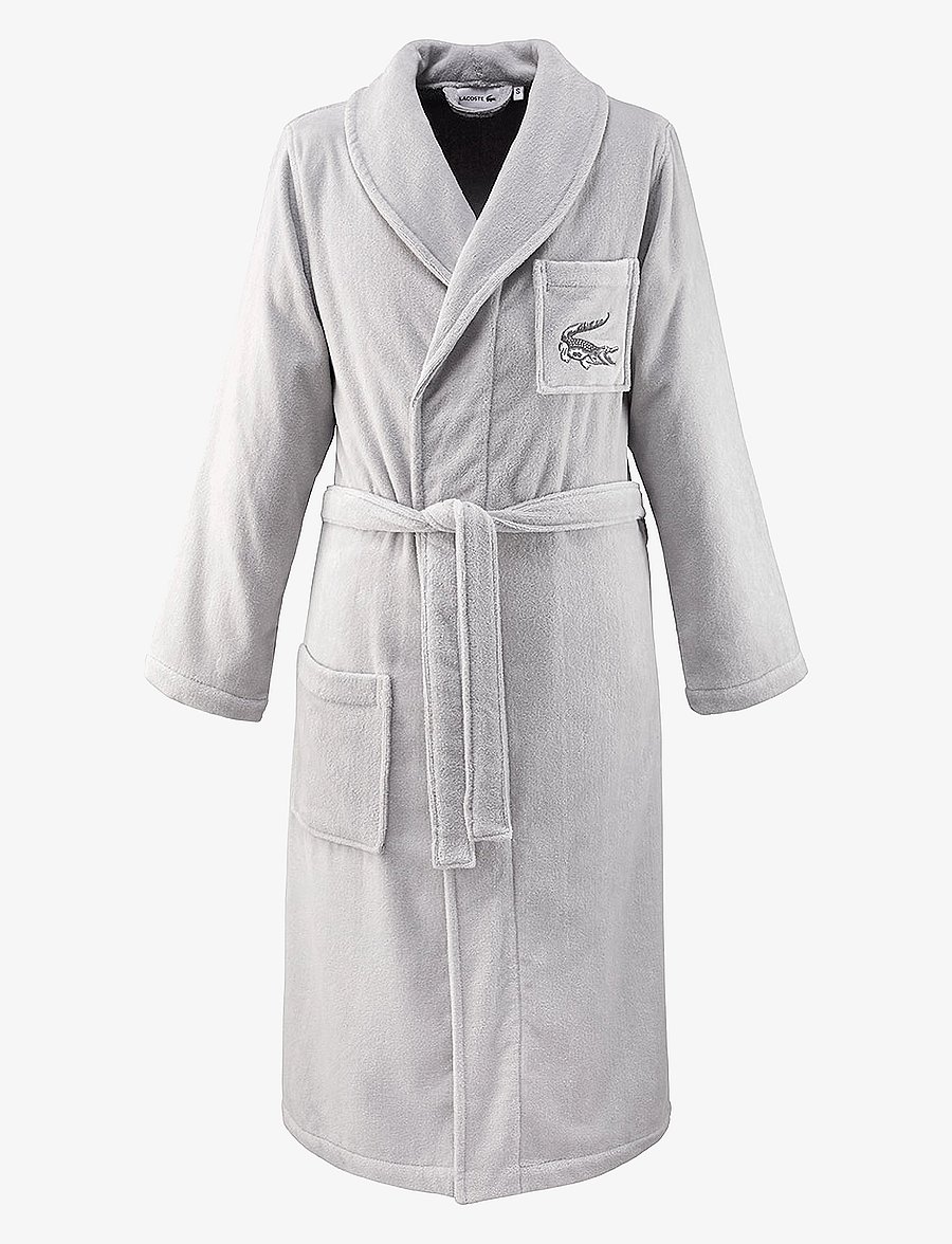 Lacoste Home - LRENE Bath robe - alltags-style - gris - 1