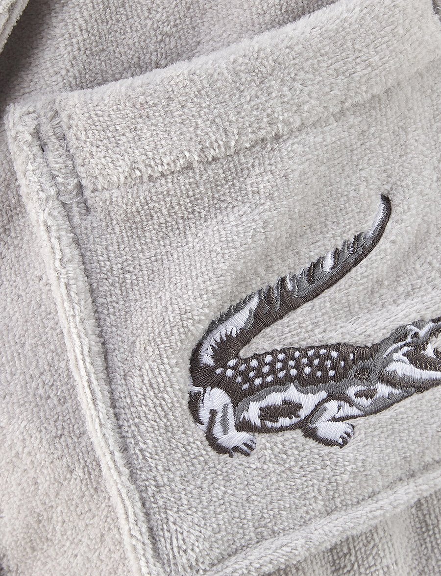 Lacoste Home - LRENE Bath robe - alltags-style - gris - 4