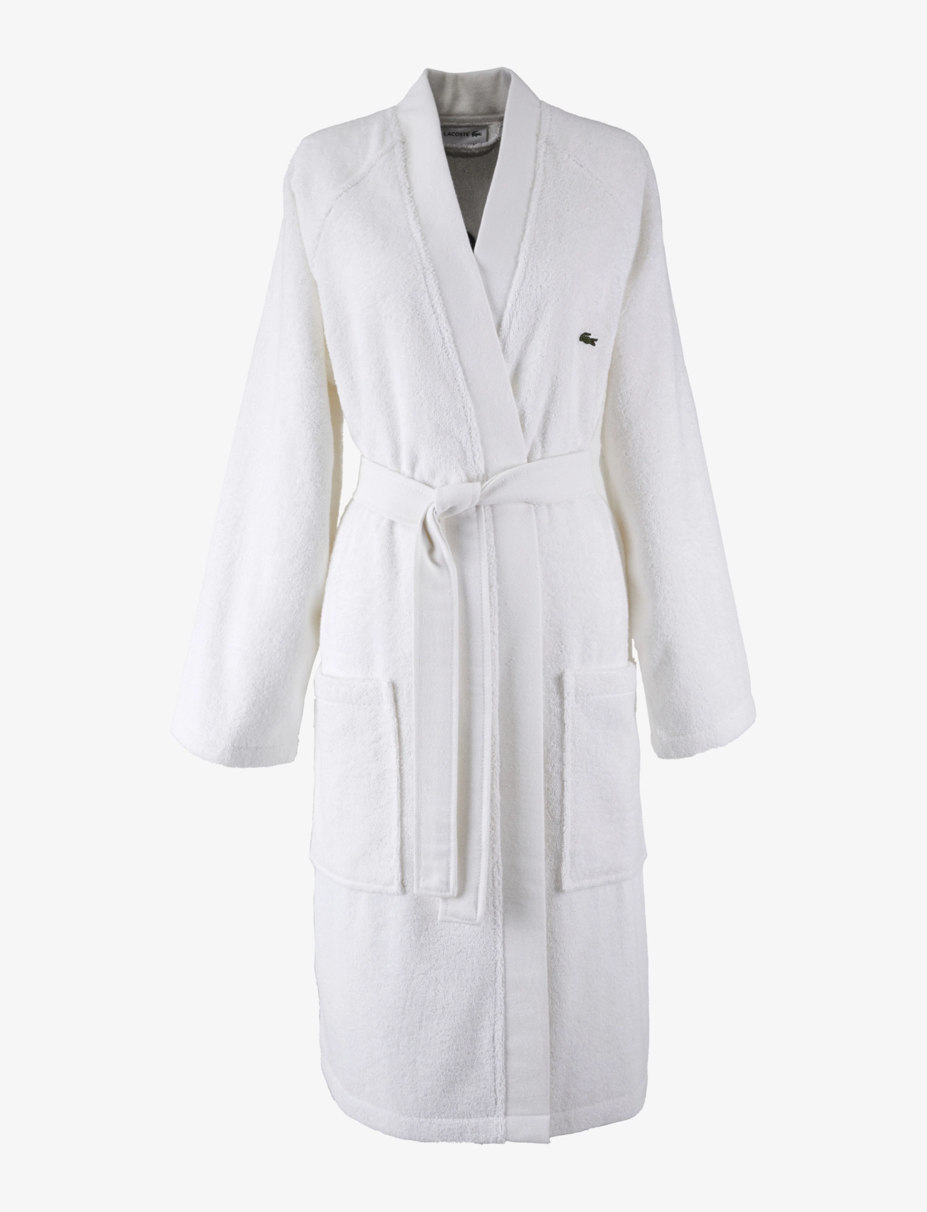 Lacoste Home Ldefile2 Bath Robe, Morgenkåbe, Hvid, Str: XL