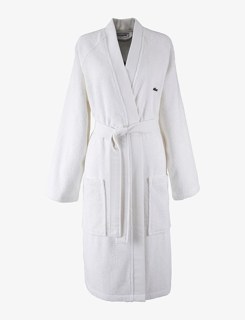 Lacoste Home - LDEFILE2 Bath robe - alltags-style - whitema - 0
