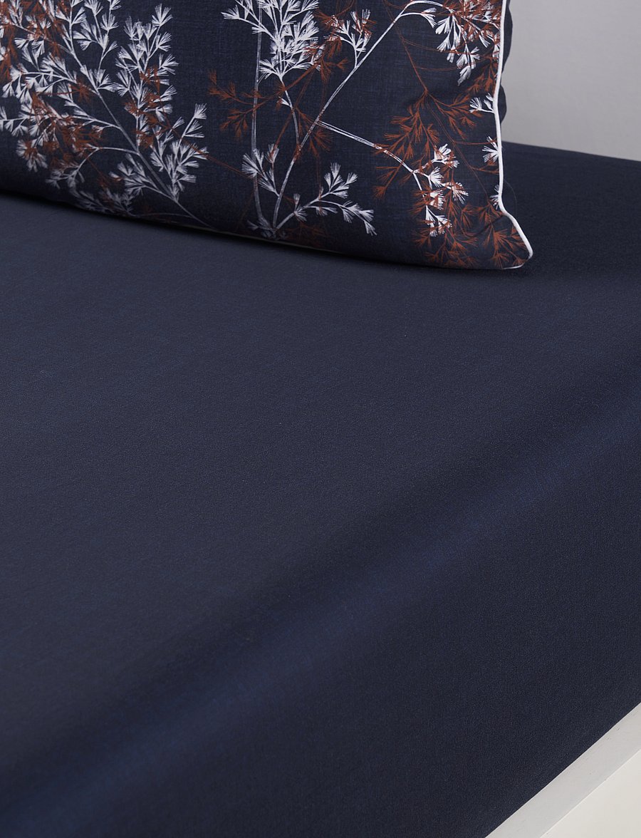 Lacoste Home - LBOTANIC Fitted sheet - spannbettlaken - marine - 1
