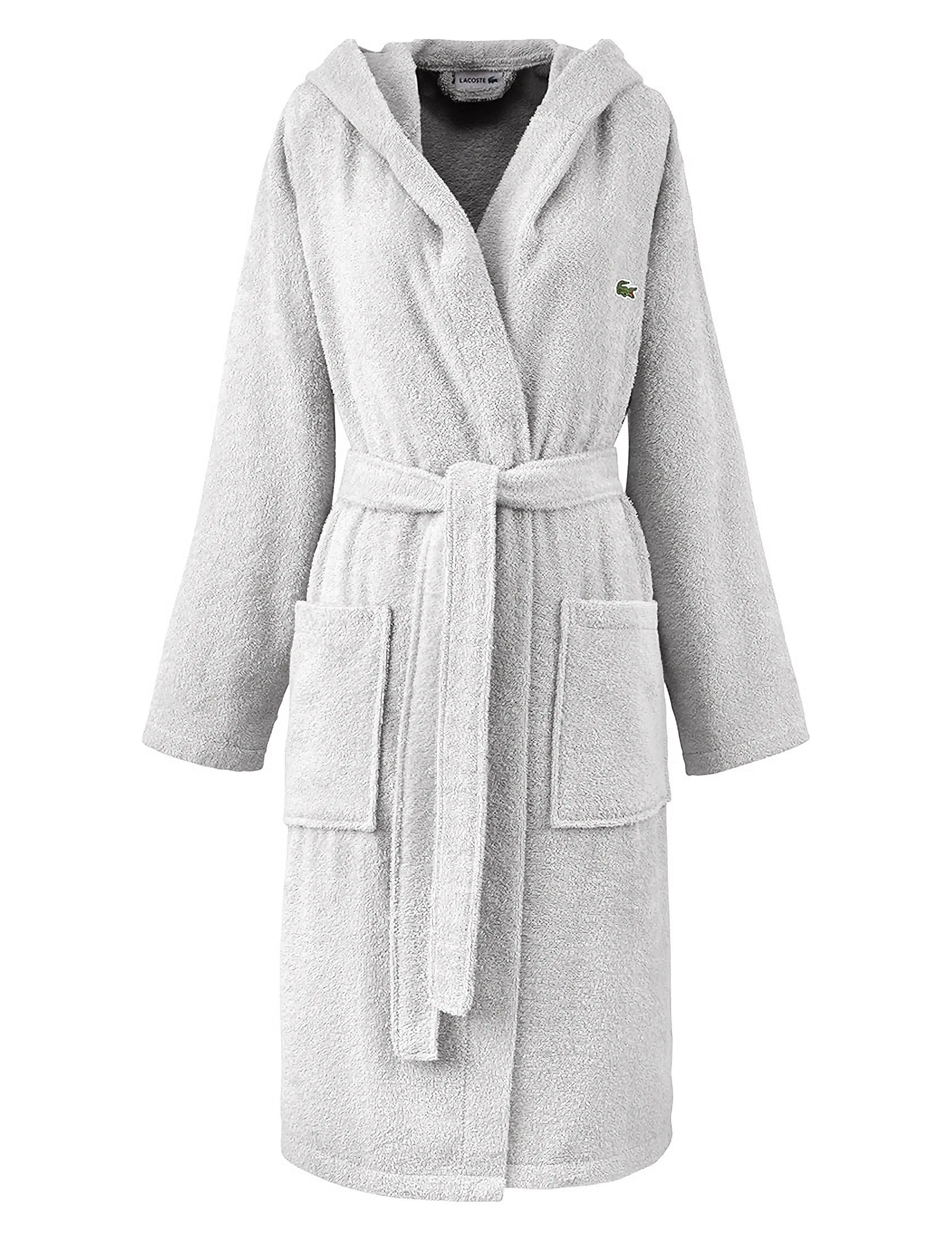Lacoste Home LOPEN Bath robe - Textiles - ARGENT / grey