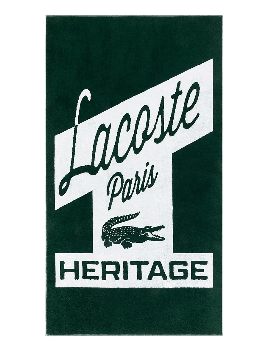 Lacoste Home - LRETRO Beach towel - badetücher - vert - 1