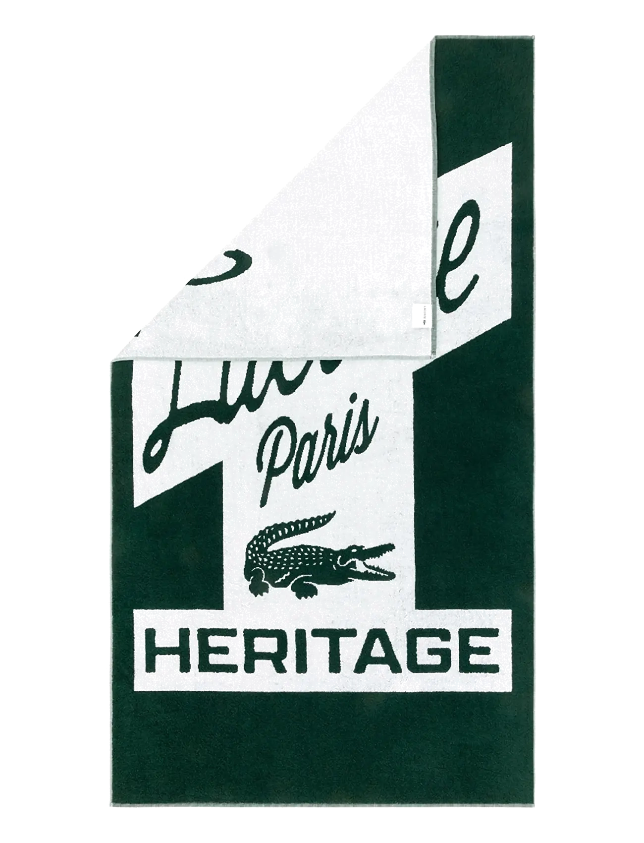 Lacoste Home - LRETRO Beach towel - badetücher - vert - 2