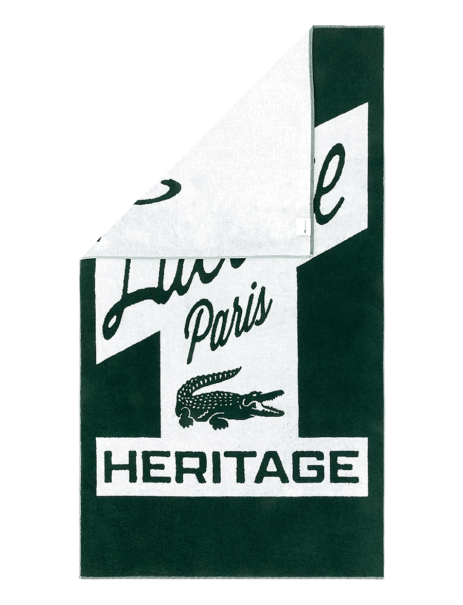 Lacoste Home - LRETRO Beach towel - badetücher - vert - 2