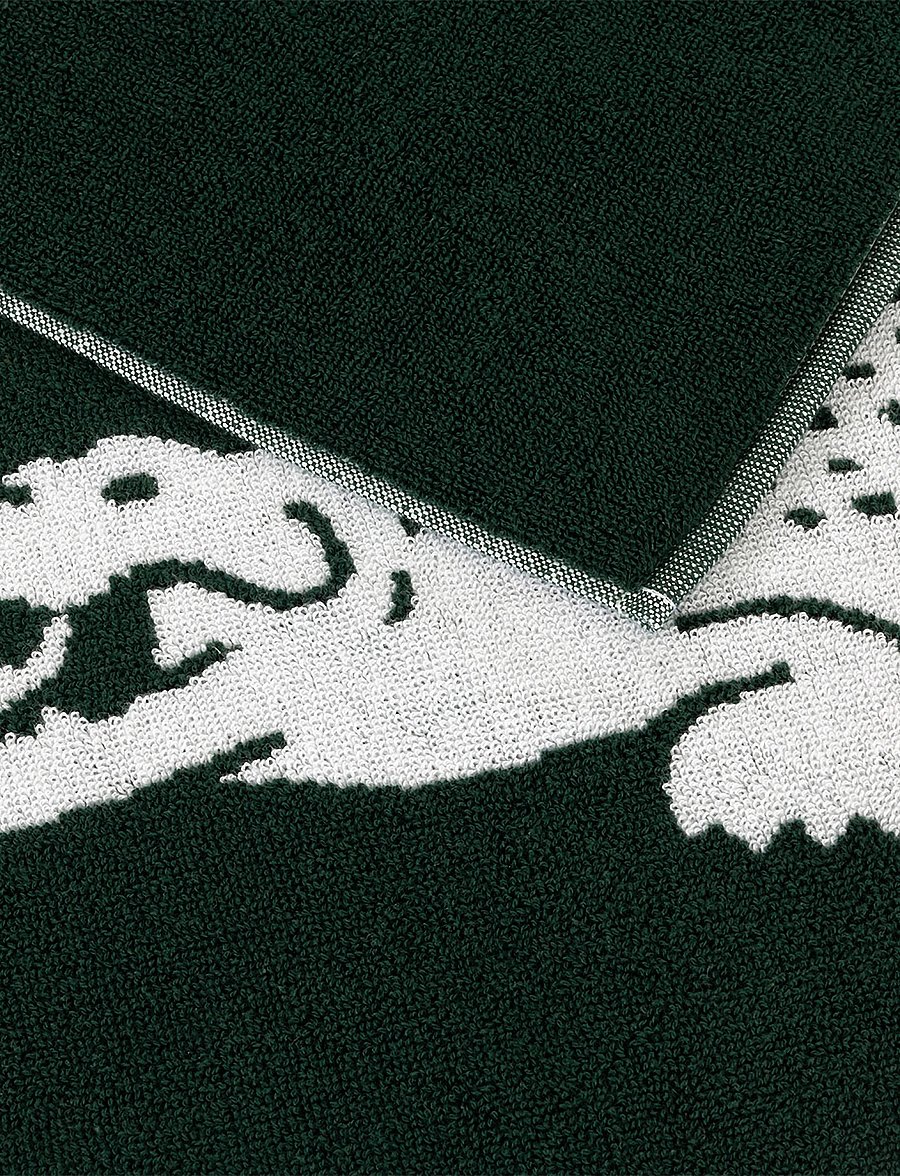Lacoste Home - LRETRO Beach towel - badetücher - vert - 3
