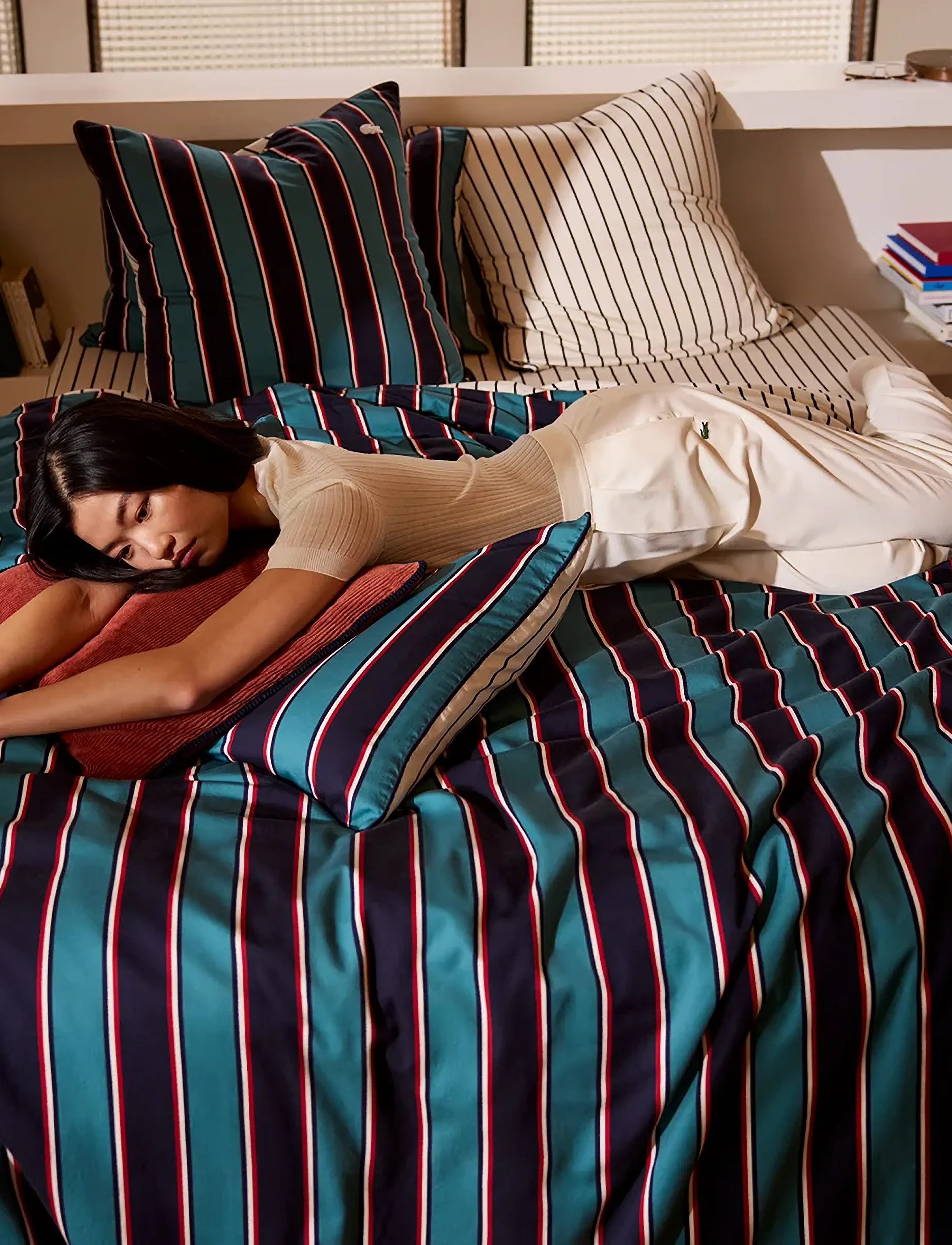 Lacoste Home Lbold Duvet Cover, 140X200 cm, Bedtextiles, Blau - Covers, Homeware