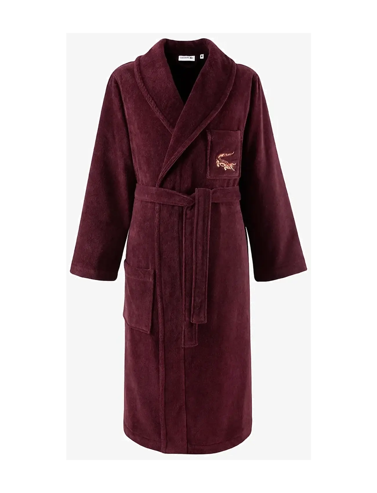 Lacoste Home LRENE Bath robe - Underkläder - BORDEAU / burgundy