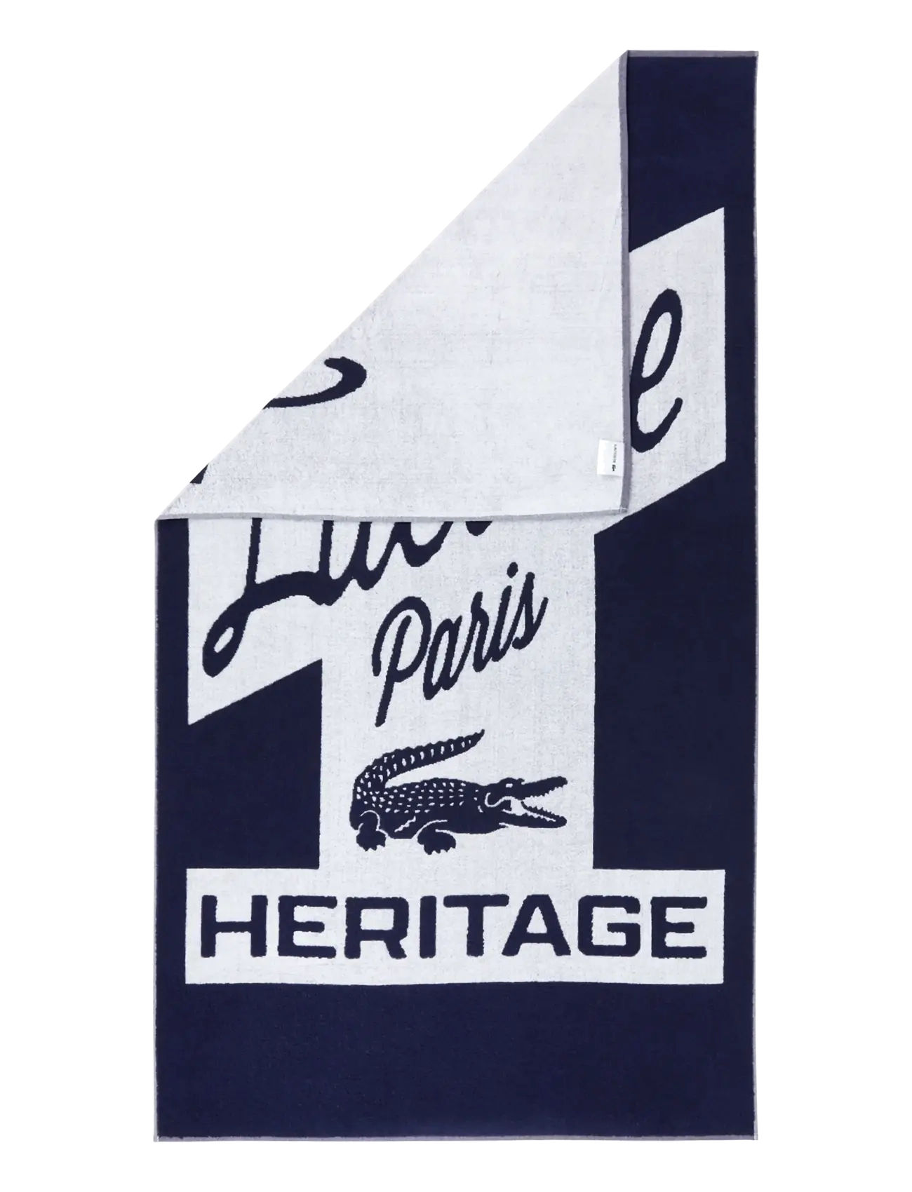 Lacoste Home - LRETRO Beach towel - saunalinad - marine - 2