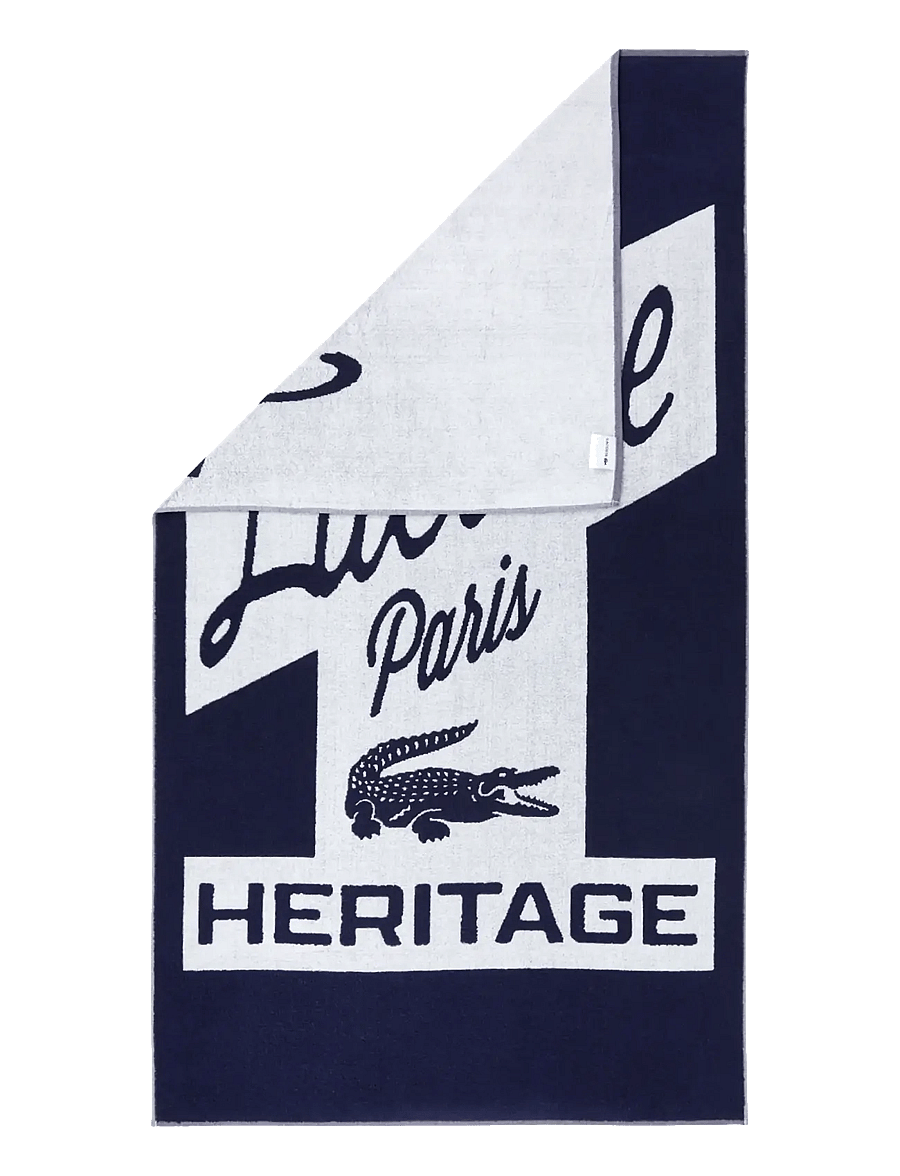 Lacoste Home - LRETRO Beach towel - saunalinad - marine - 2