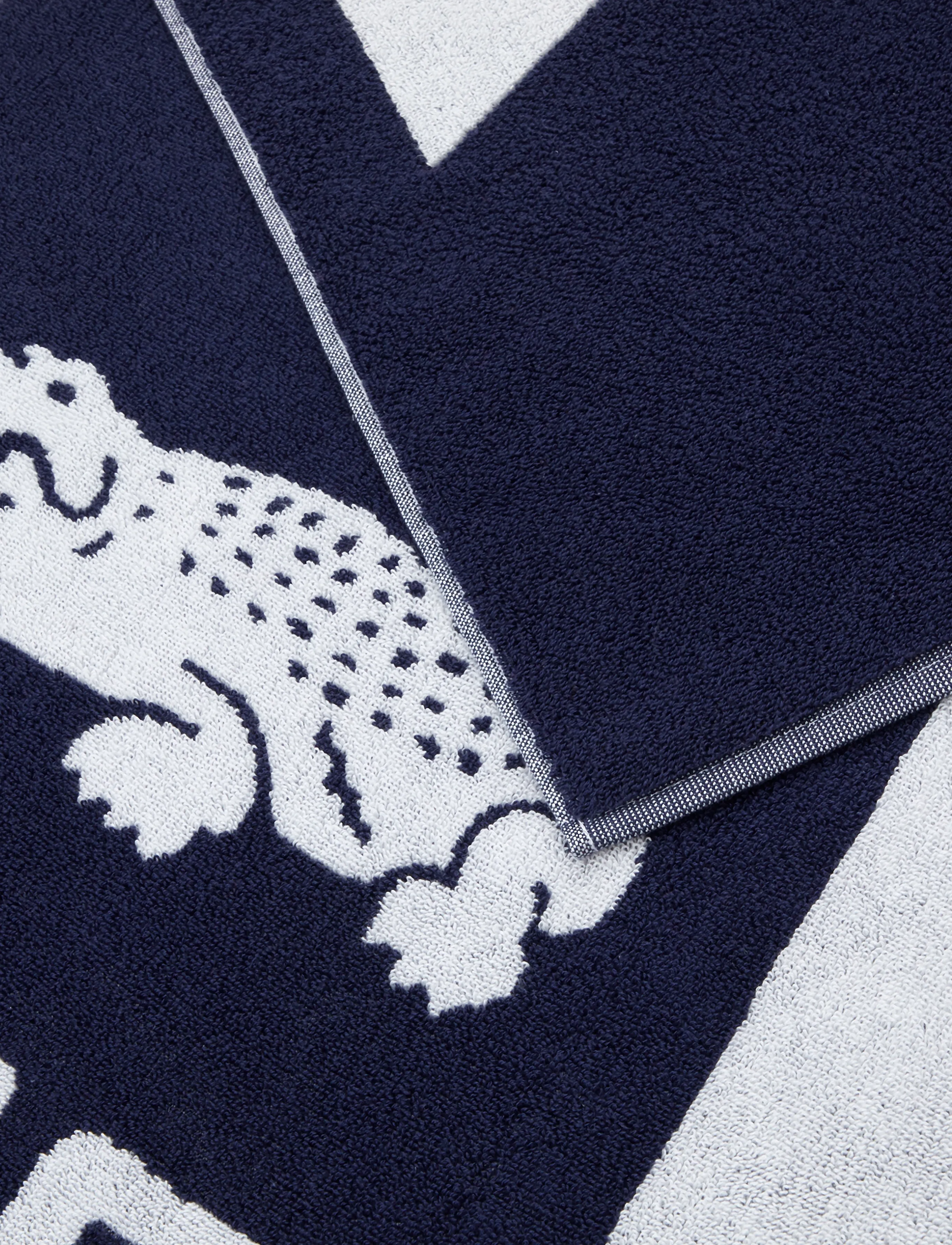 Lacoste Home - LRETRO Beach towel - saunalinad - marine - 3