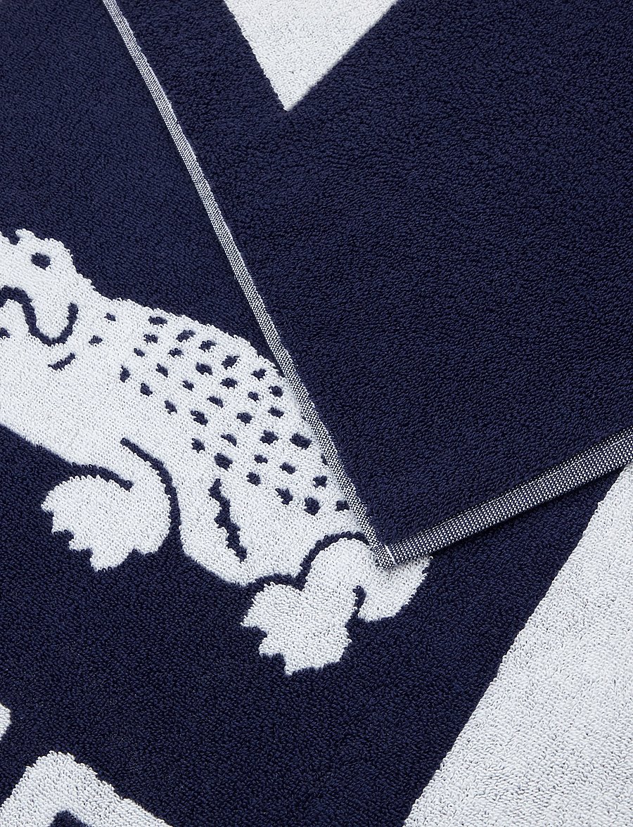 Lacoste Home - LRETRO Beach towel - saunalinad - marine - 3