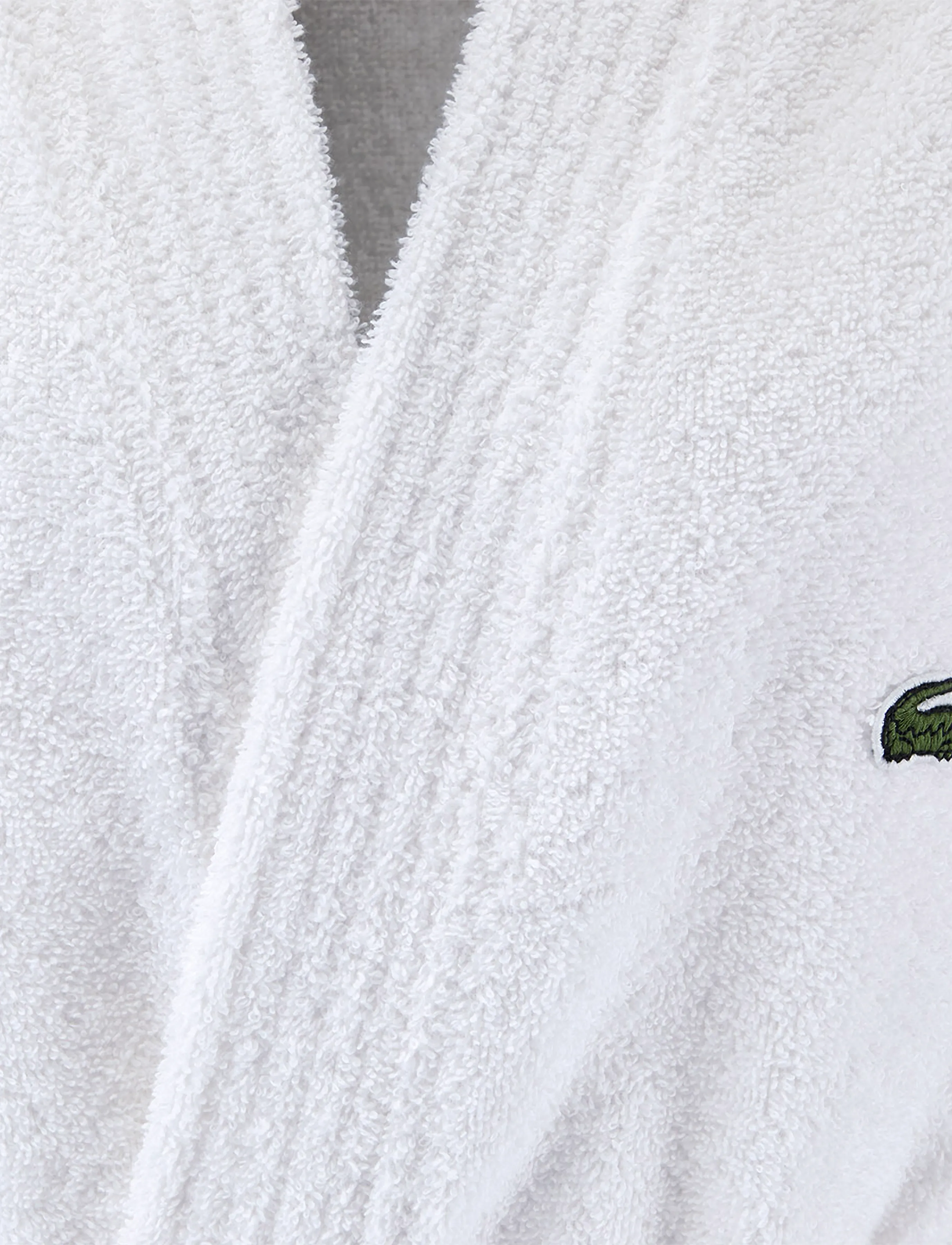 Lacoste Home - LLECROCO Bath robe - blanc - 2