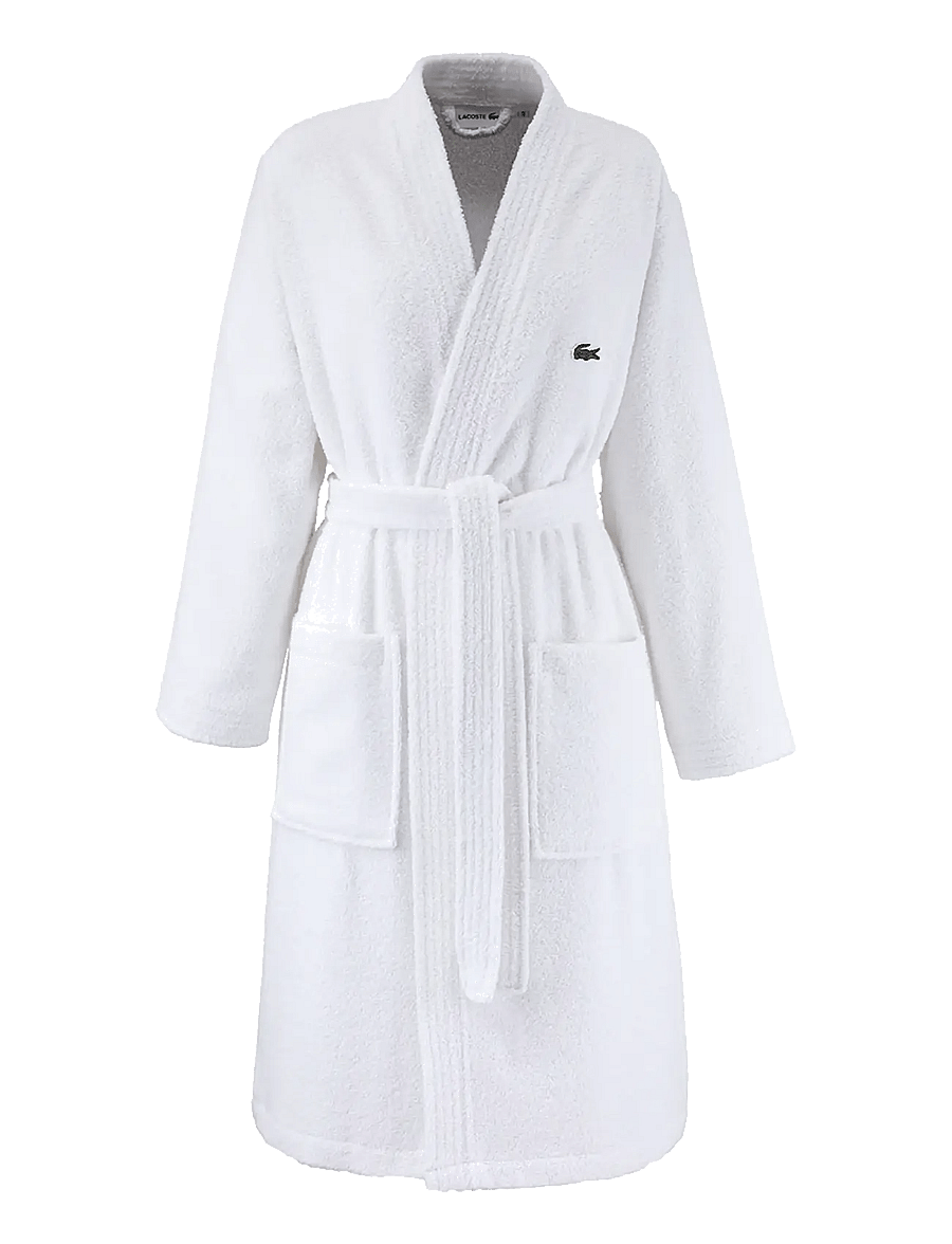 Lacoste Home - LLECROCO Bath robe - hverdags stil - blanc - 0