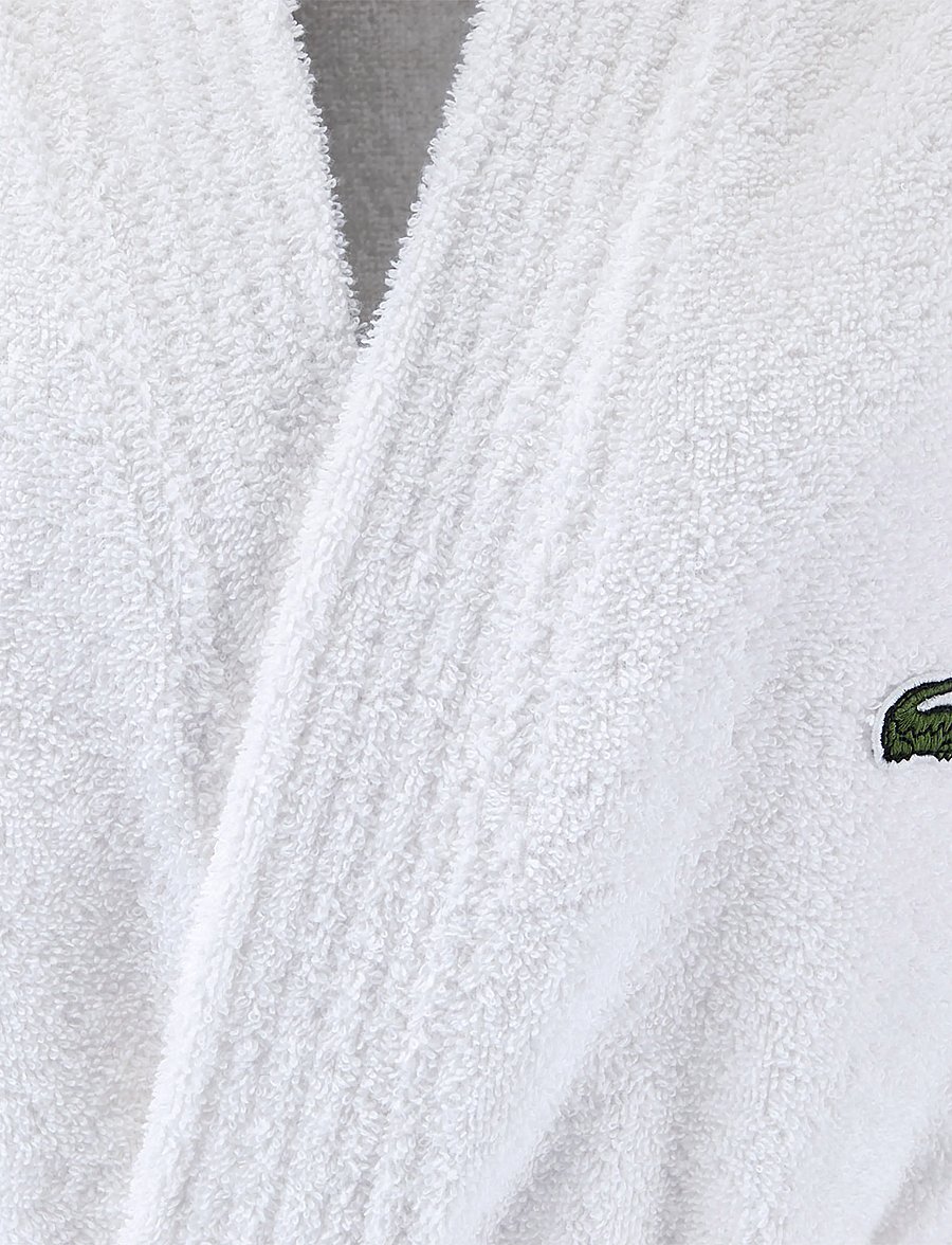 Lacoste Home - LLECROCO Bath robe - hverdags stil - blanc - 2