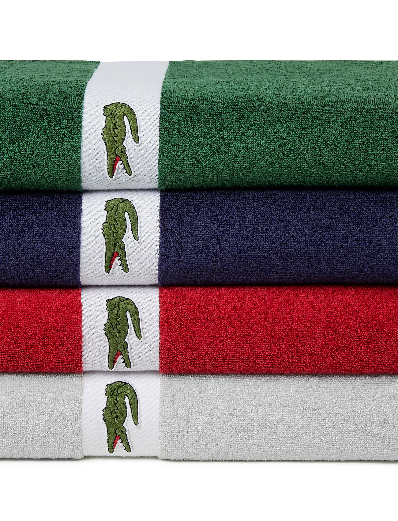 Lacoste Home - LCASUAL Bath towel - saunalinad - vert - 4