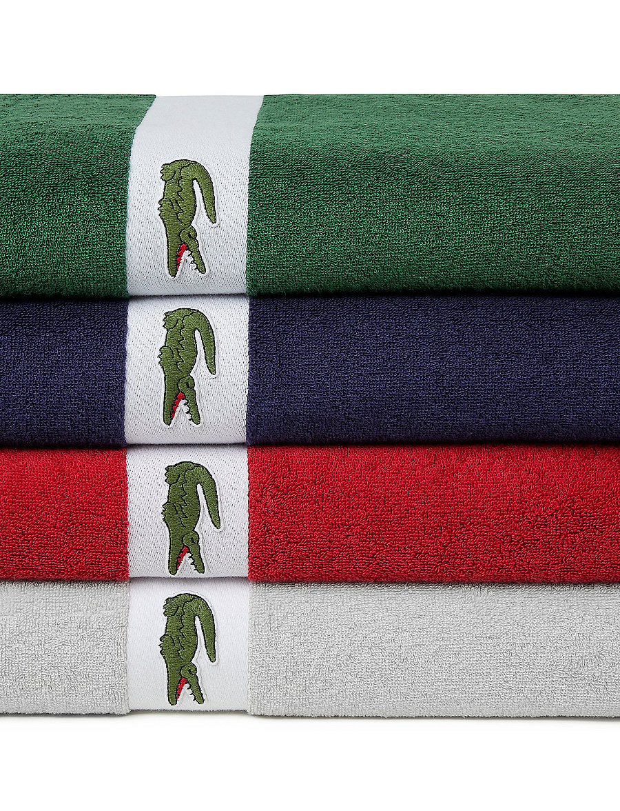 Lacoste Home - LCASUAL Bath towel - saunalinad - vert - 4