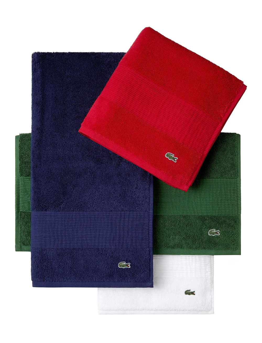 Lacoste Home - LLECROCO Guest towel - gästhanddukar - blanc - 4