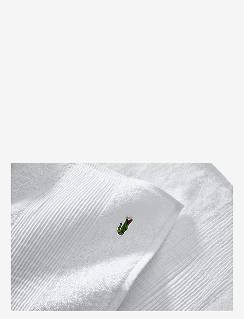 Lacoste Home - LLECROCO Bath towel - blanc - 1