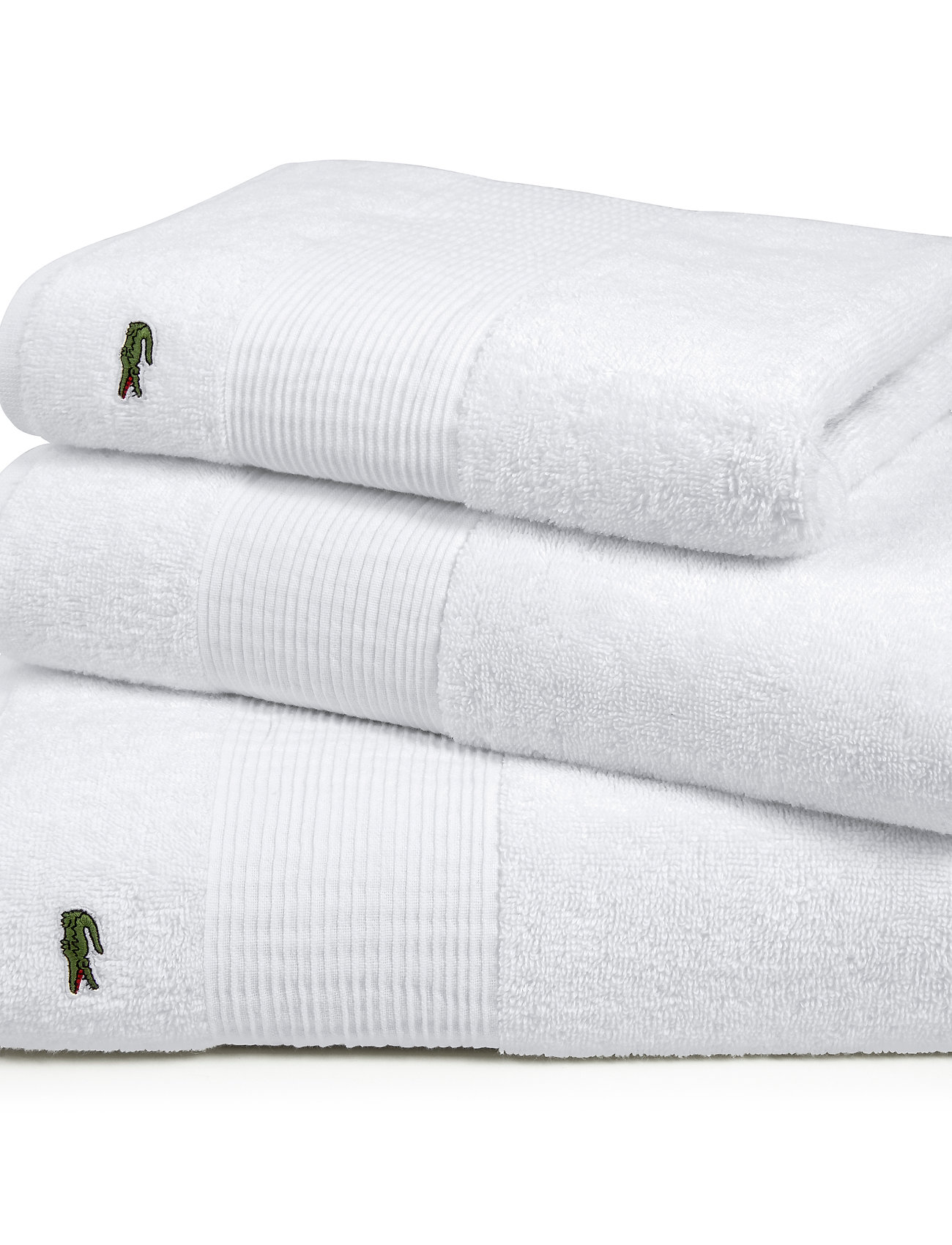 Lacoste Home - LLECROCO Bath towel - blanc - 3
