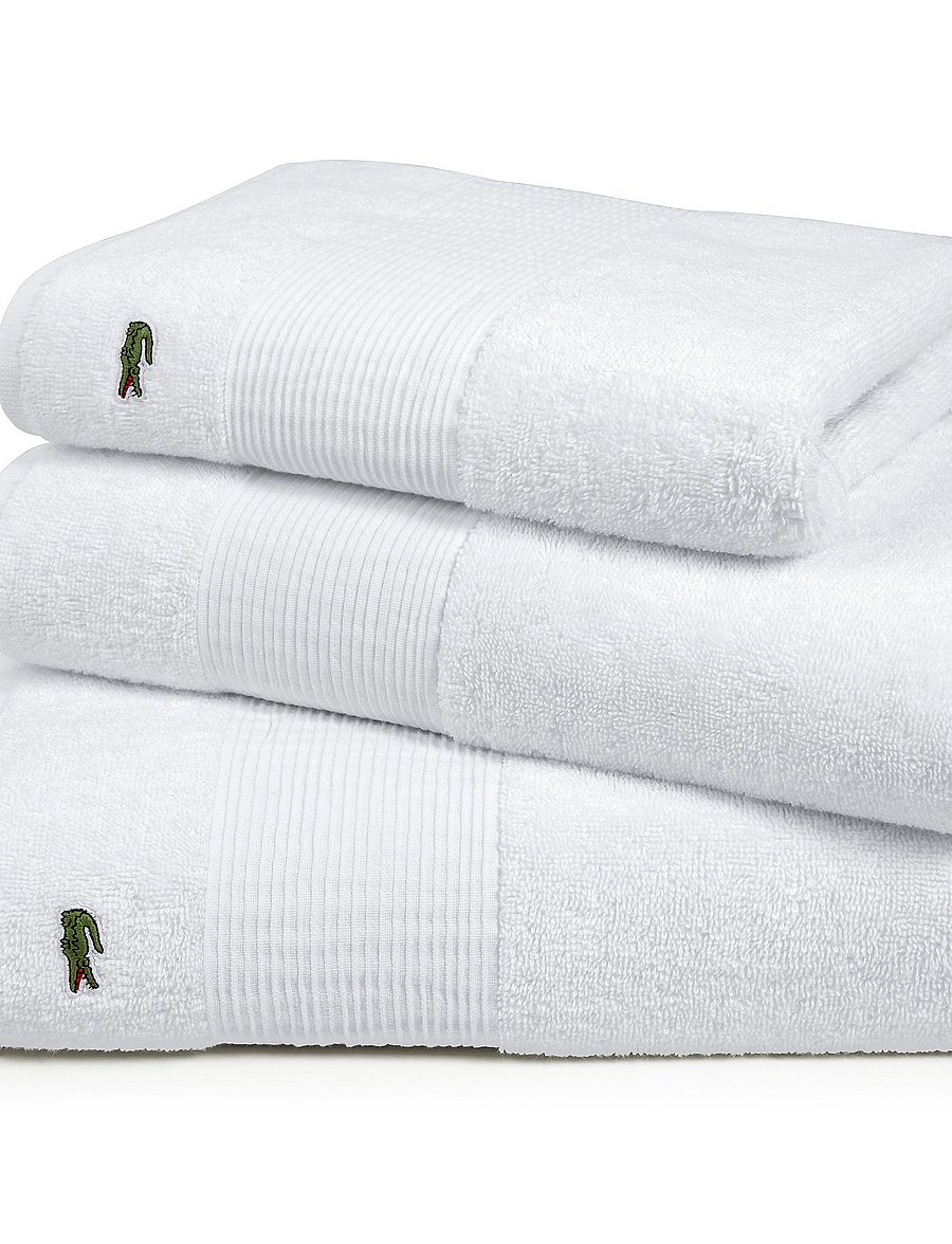 Lacoste Home - LLECROCO Bath towel - blanc - 3