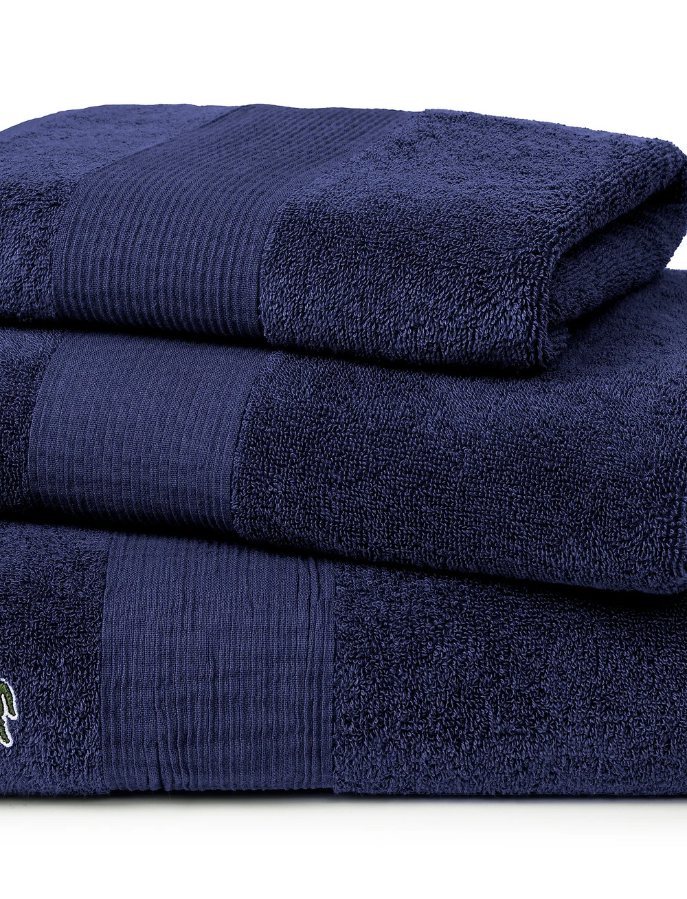 Lacoste Home - LLECROCO Guest towel - gästhanddukar - marine - 3
