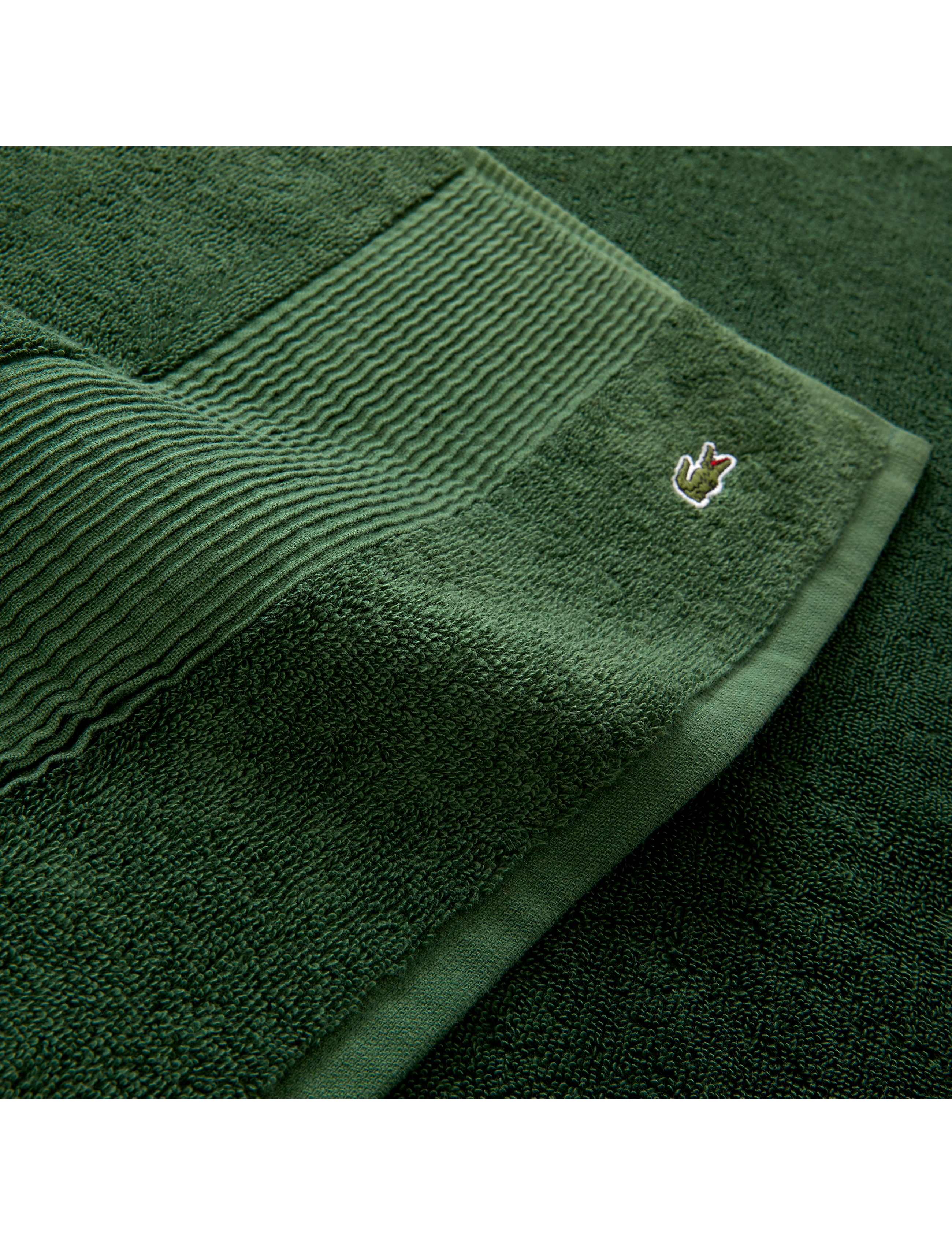Lacoste Home - LLECROCO Bath towel - saunalinad - vert - 3